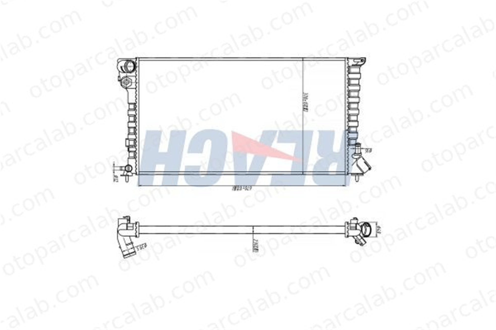 BSG 65-520-072 Su Radyatörü CITROËN XSARA XSARA Break 133041 133042