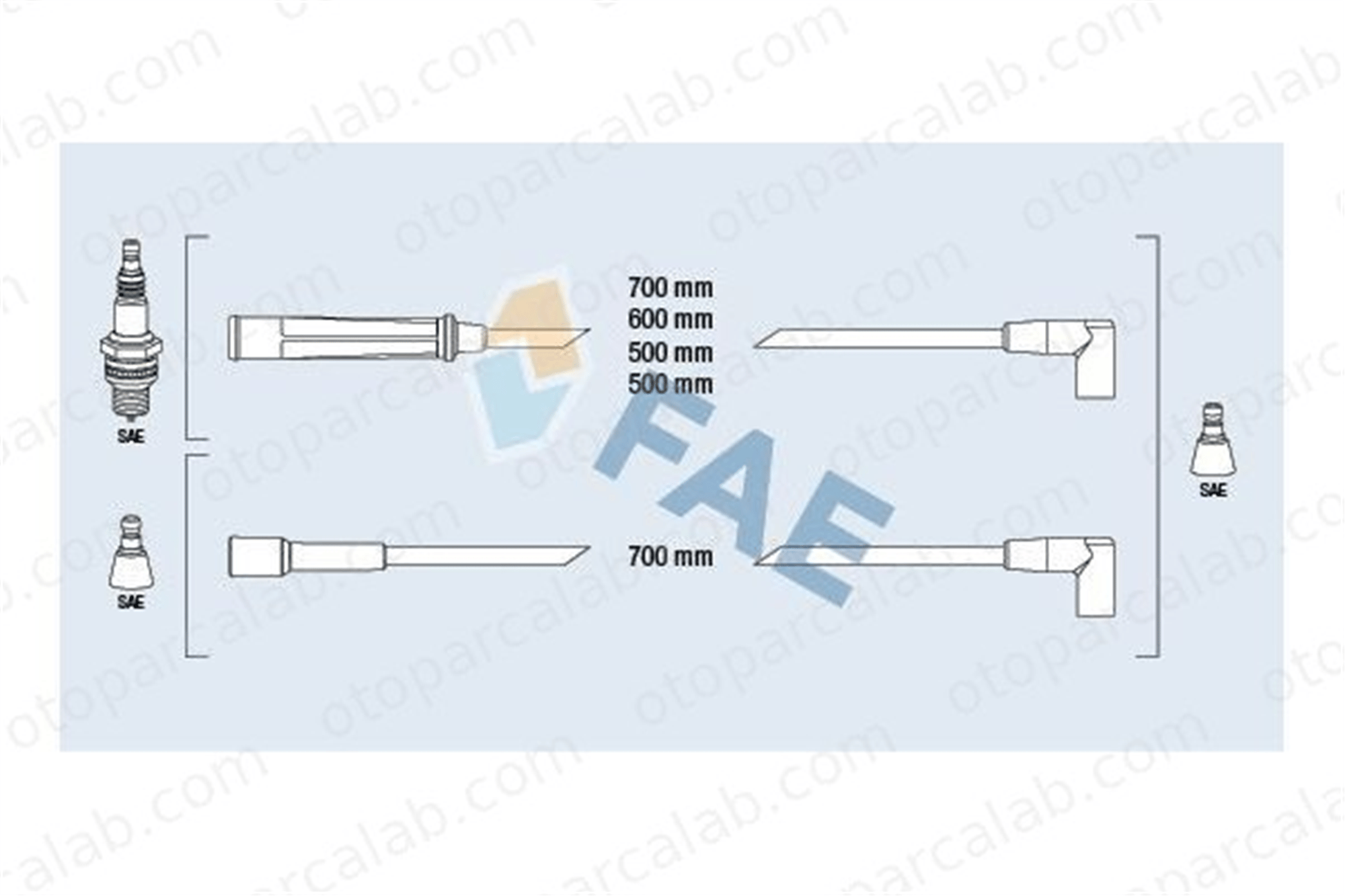 BSG 65-839-012 Buji Kablosu OPEL CORSA A Hatchback CORSA A Kasa/eğik arka 1612459 90008241