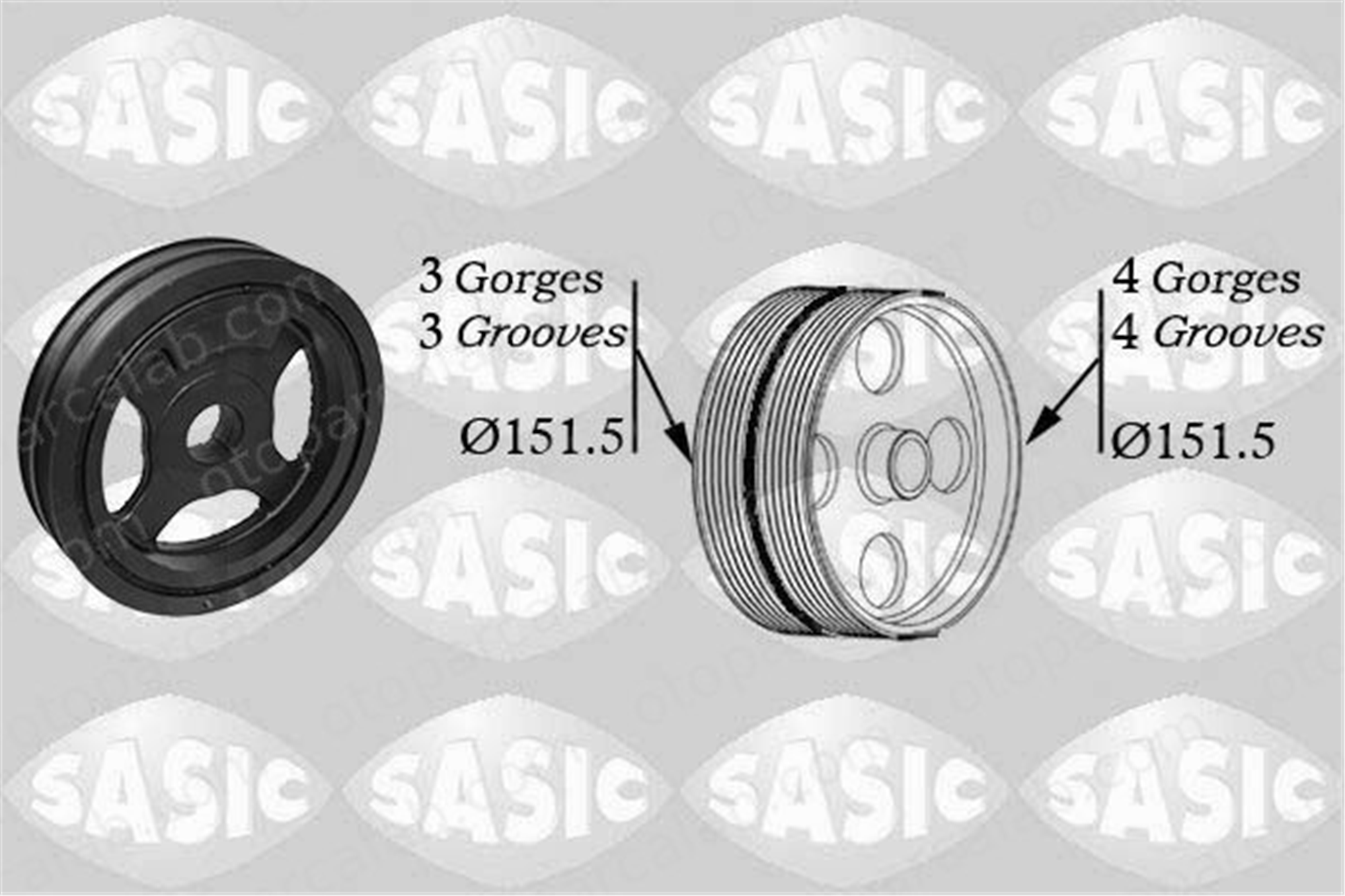 BSG 75-170-011 Krank Kasnak RENAULT TWINGO III CLIO V 123033598R 123035284R