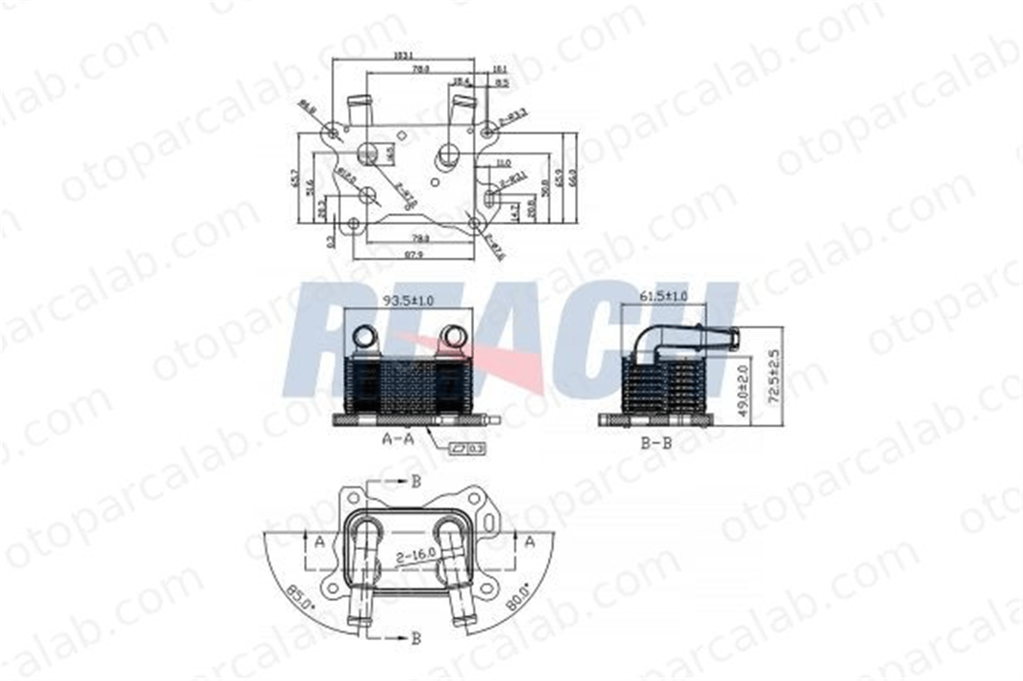 BSG 75-506-011 Motor Yağ Soğutucu RENAULT TWINGO III CLIO IV 2130000Q0G 213052032R
