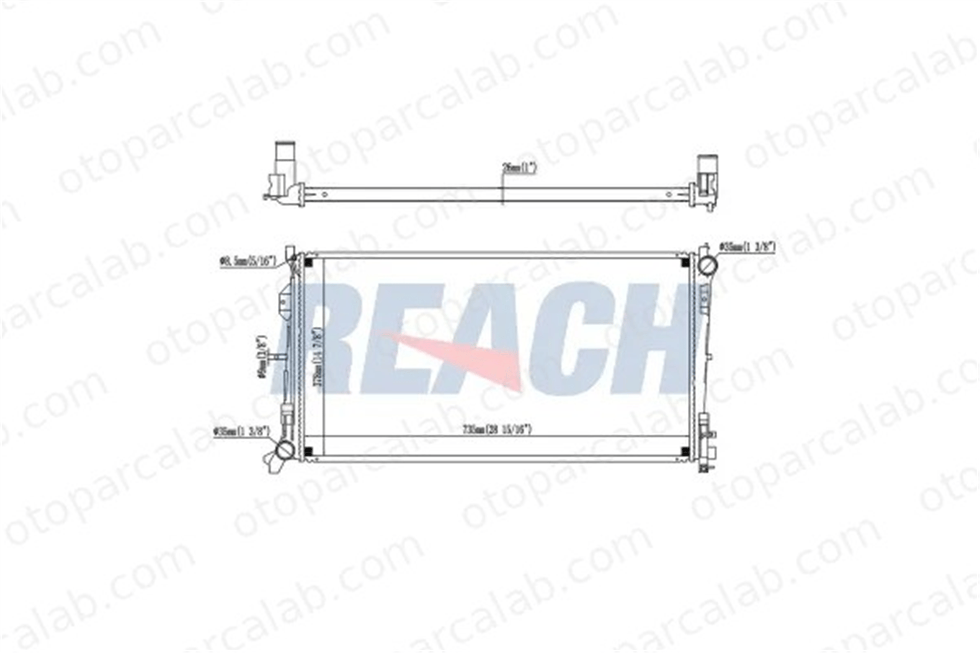 BSG 75-520-038 Su Radyatörü CHRYSLER VOYAGER IV 5142488AA 05142488AA