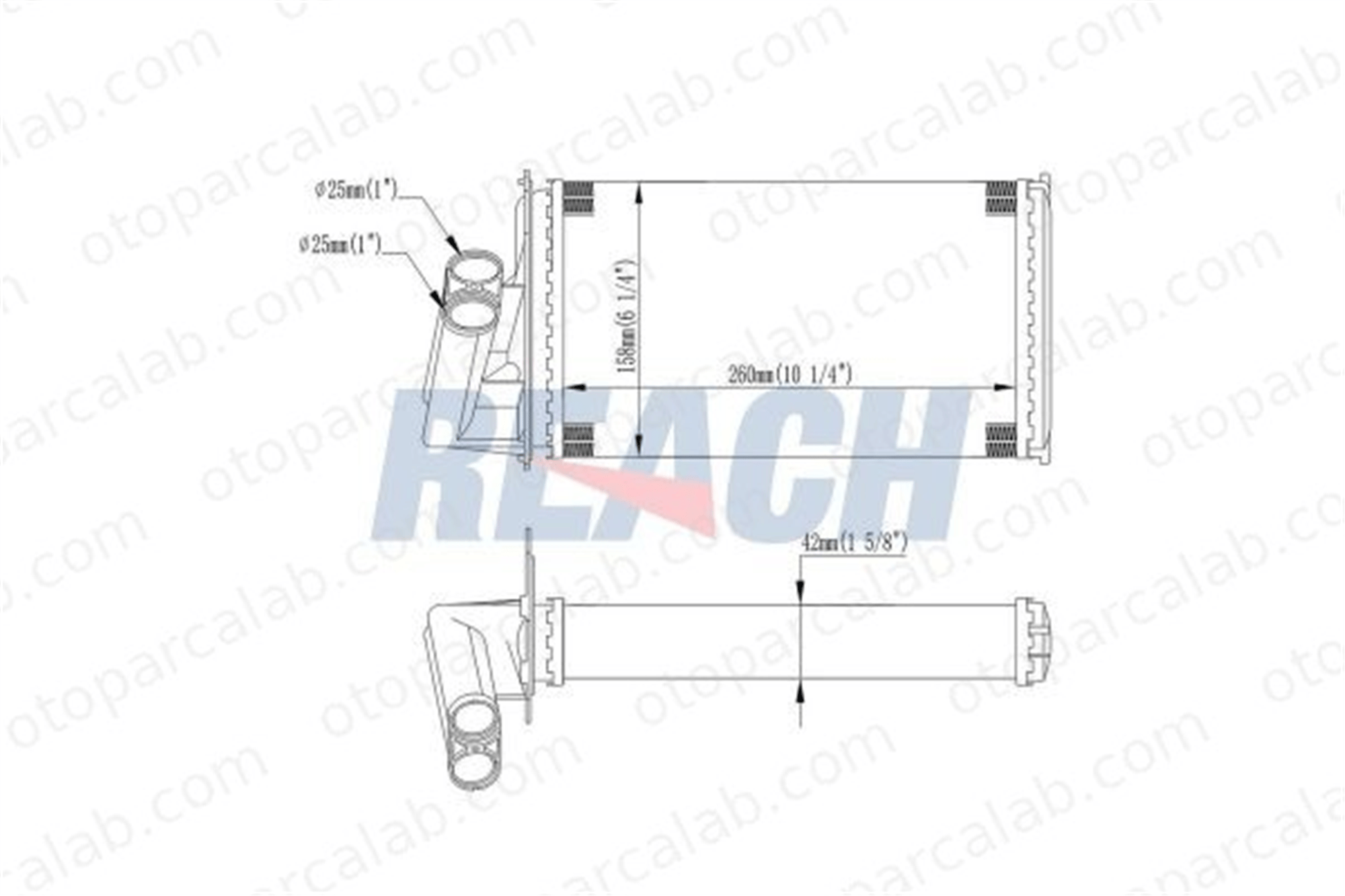 BSG 75-530-010 Kalorifer Radyatörü RENAULT LAGUNA II Grandtour LAGUNA II 7701038542