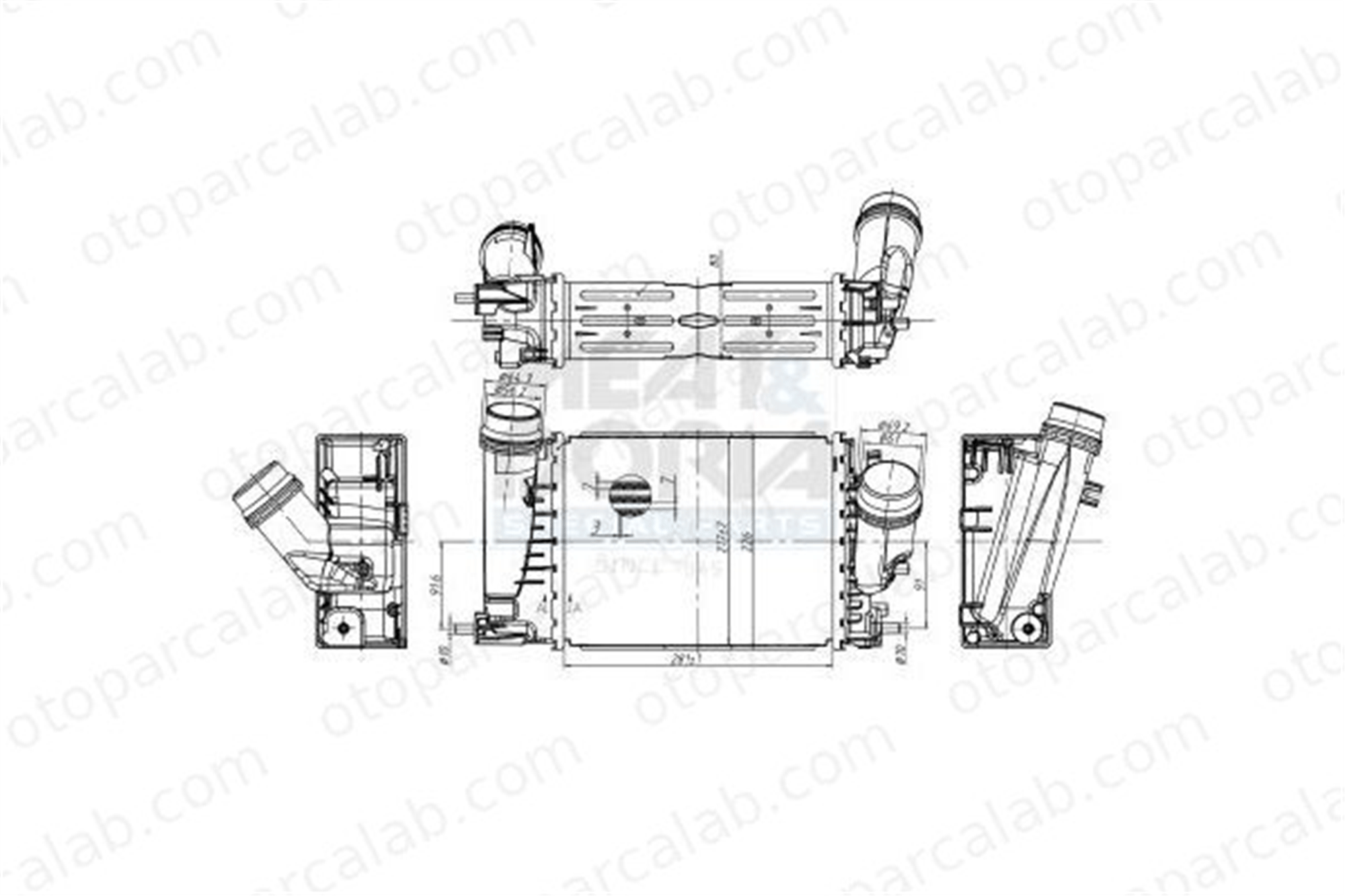 BSG 75-535-022 Turbo Radyatörü RENAULT TALISMAN TALISMAN Grandtour 144963358R