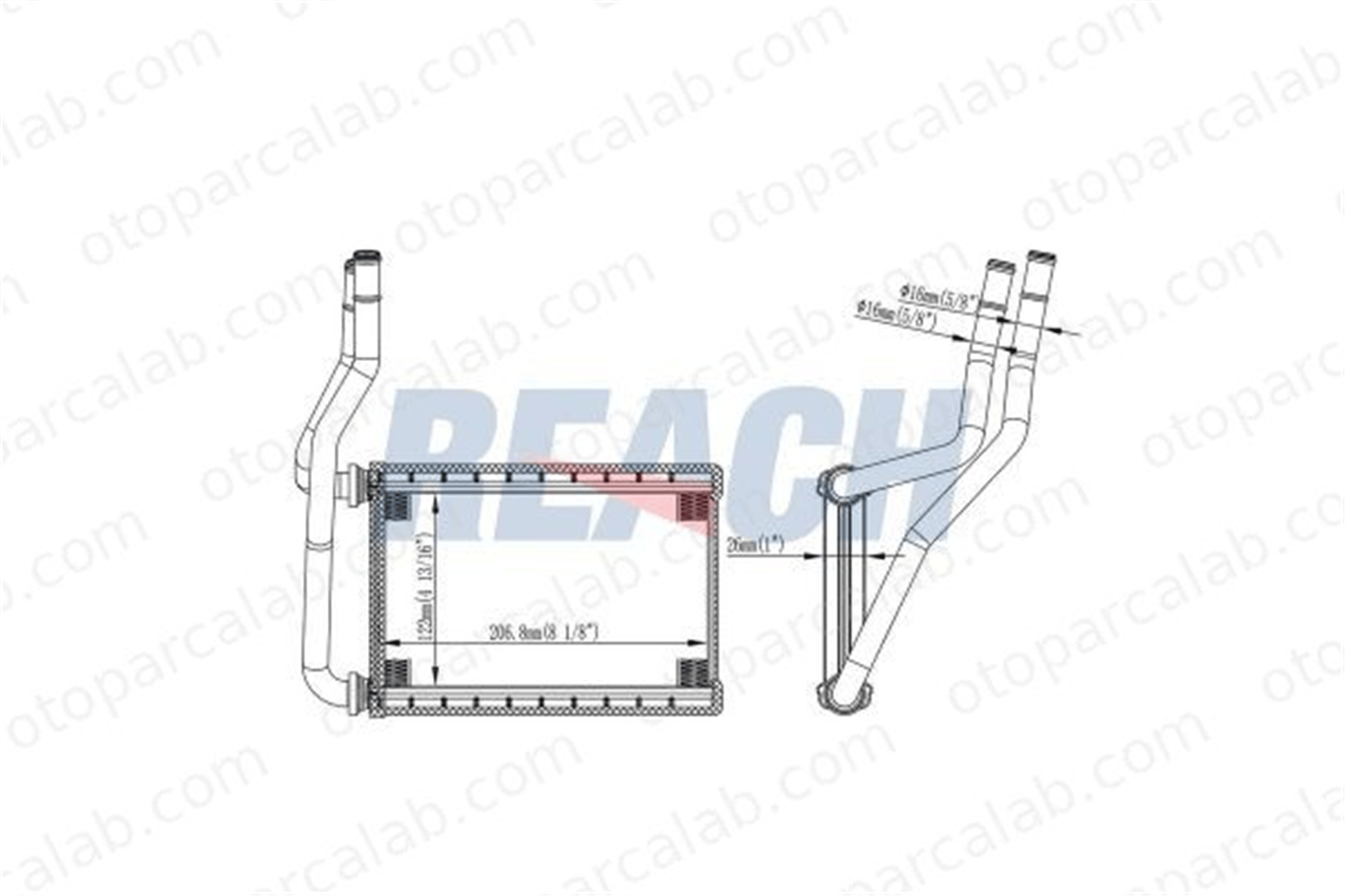 BSG 83-530-001 Kalorifer Radyatörü SUZUKI SX4 FIAT SEDICI 7412062JA0 71743143