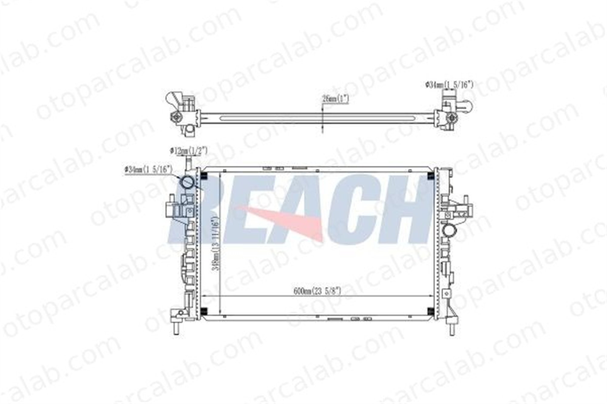 BSG 85-520-015 Su Radyatörü TOYOTA COROLLA Compact COROLLA 1300259 93177424