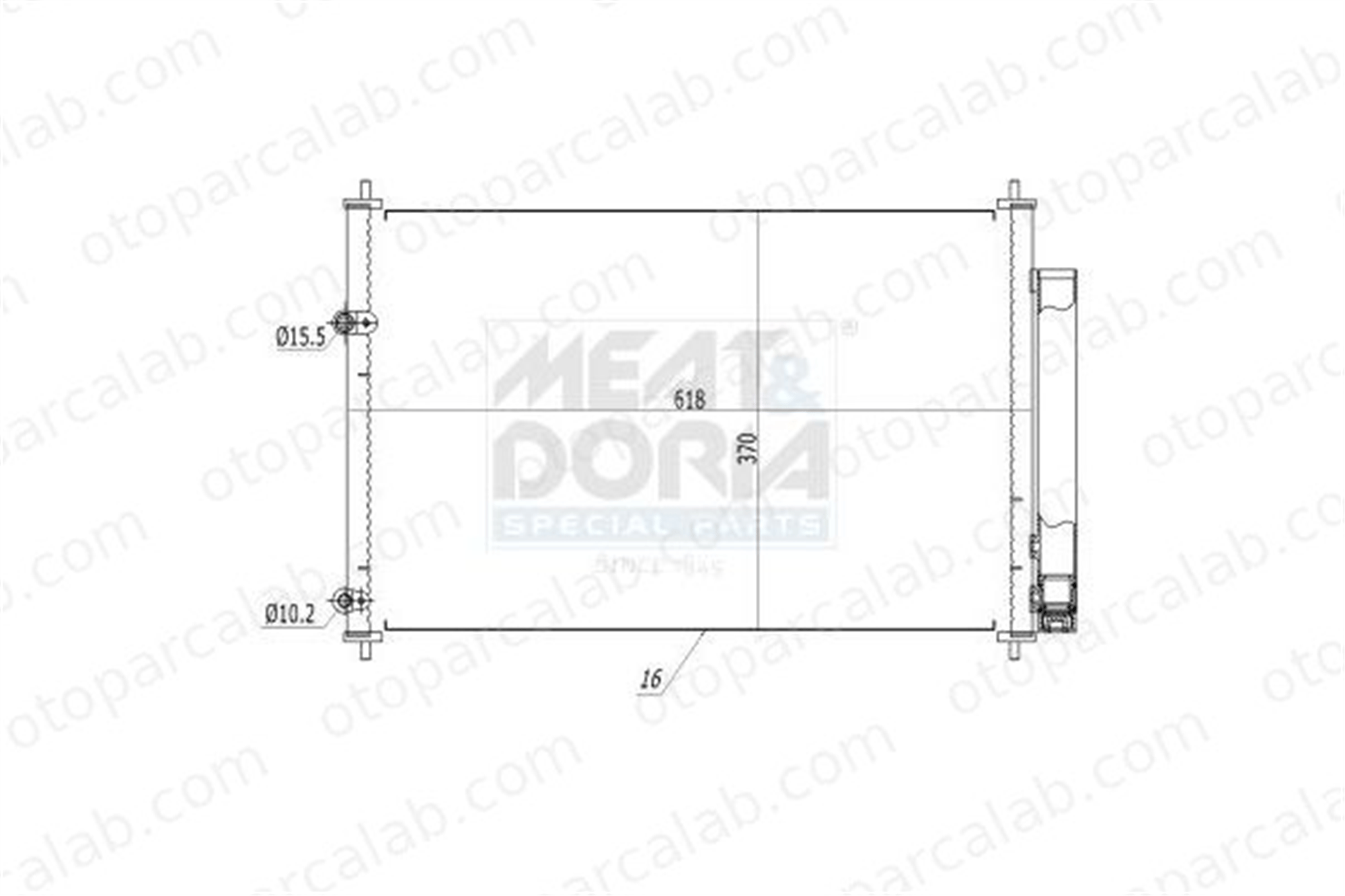BSG 85-525-005 Klima Radyatörü TOYOTA AURIS AVENSIS Sedan 8845012280 8845002280