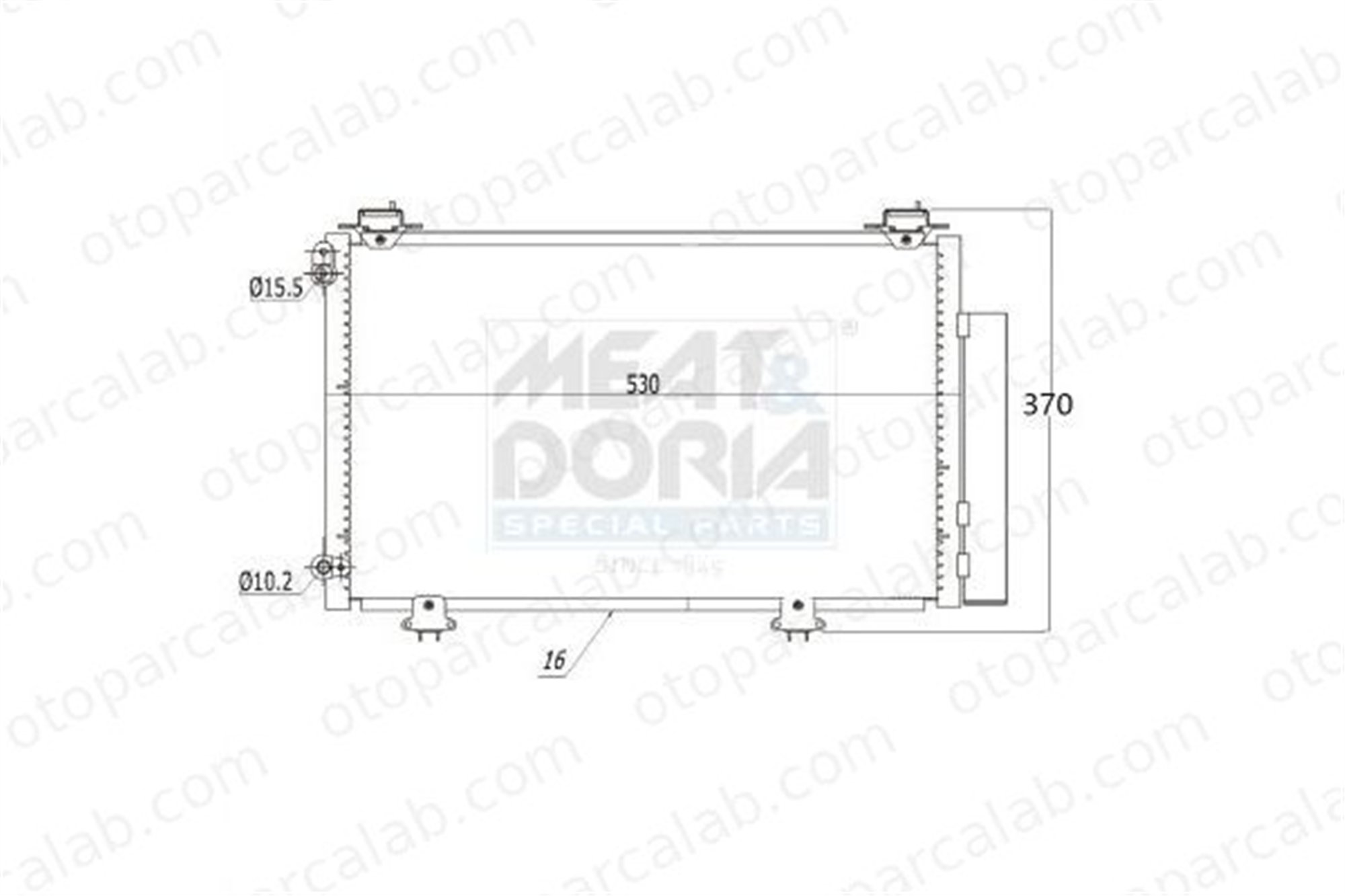 BSG 85-525-011 Klima Radyatörü TOYOTA YARIS VERSO YARIS 8846052020 884500D020