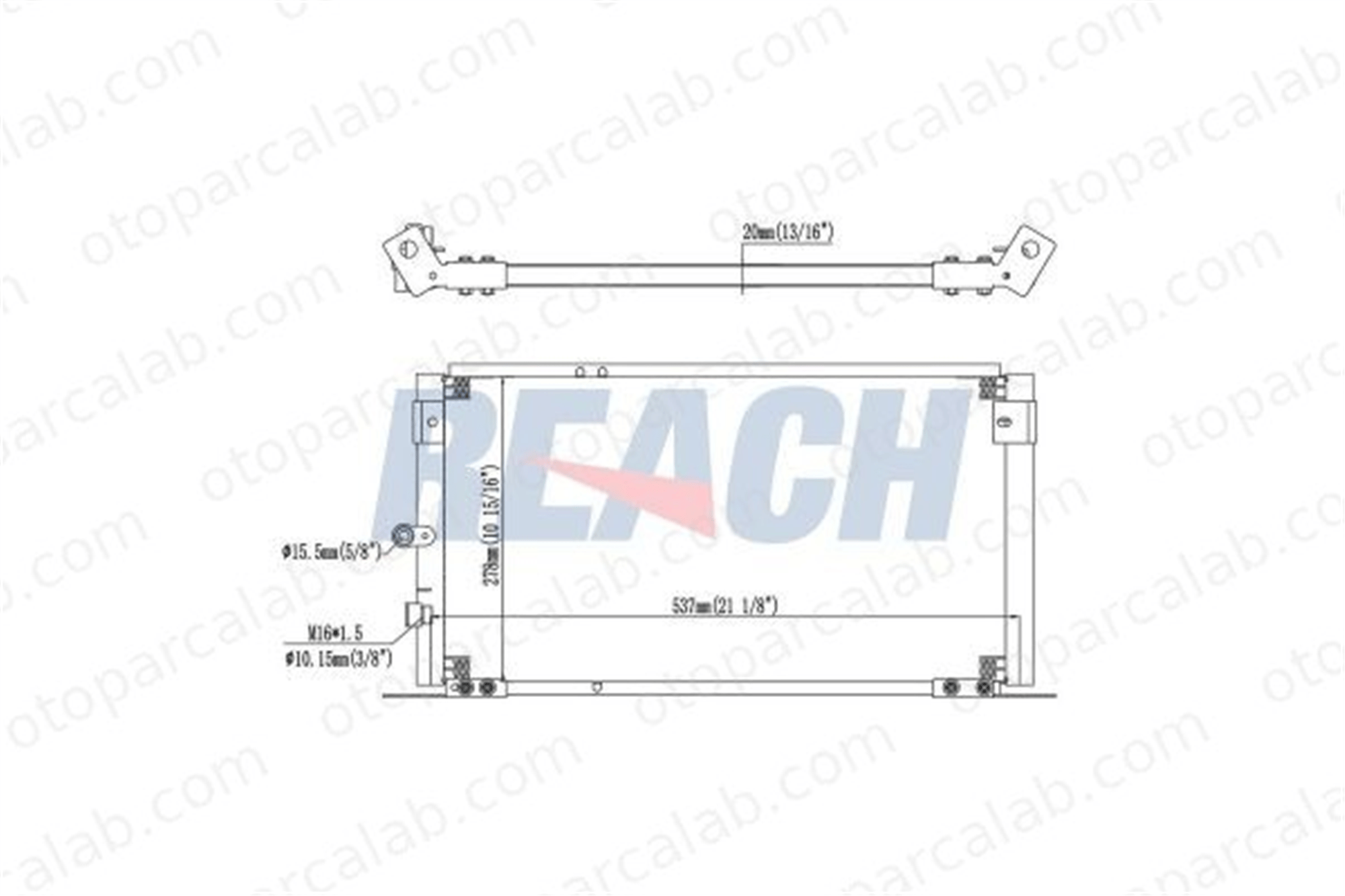 BSG 85-525-013 Klima Radyatörü TOYOTA HILUX VI Pick-up 8846035280 8846035340