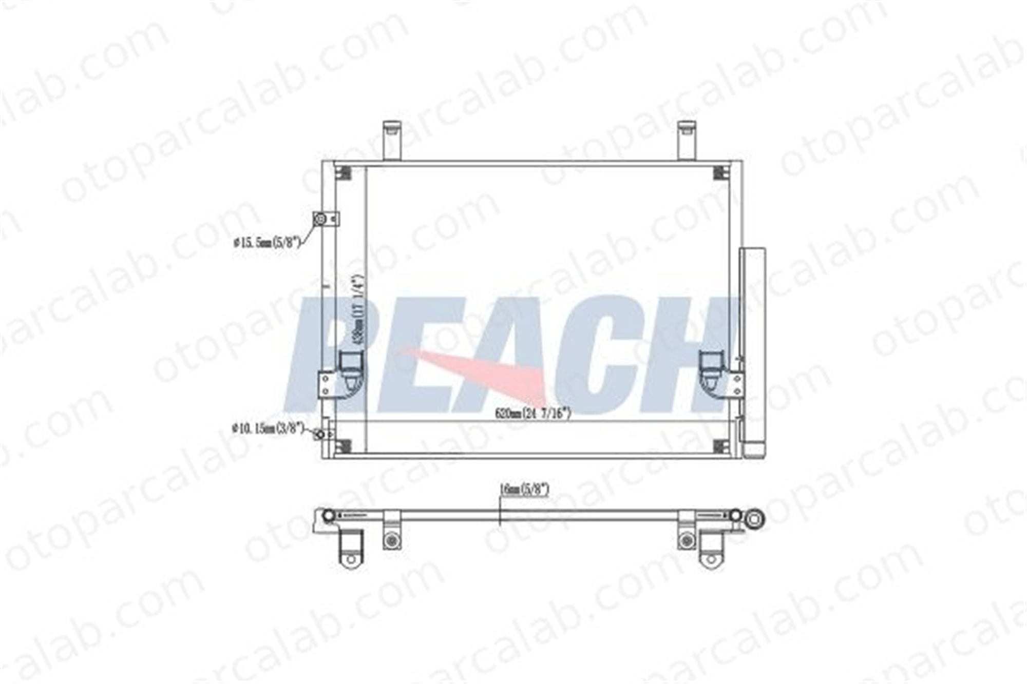 BSG 85-525-014 Klima Radyatörü TOYOTA HILUX VII Pick-up 884600K080 884600K120