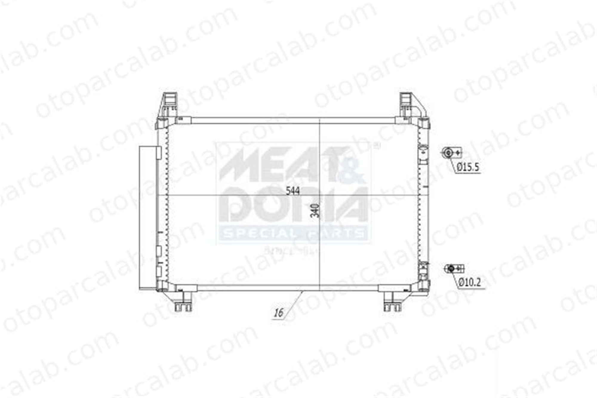 BSG 85-525-018 Klima Radyatörü TOYOTA YARIS URBAN CRUISER 8846052110