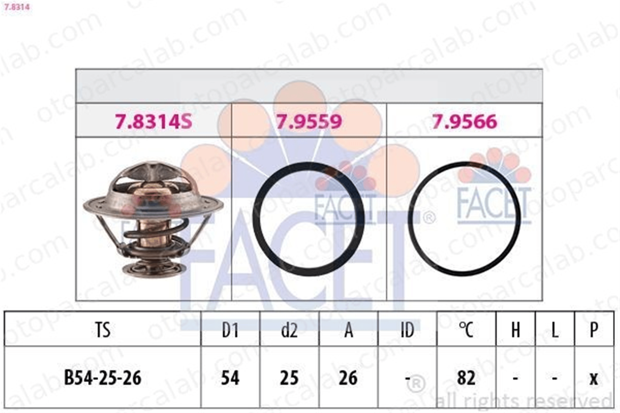 CALORSTAT TH6581.82 Termostat 82 °C FIAT DUCATO Panelvan/Van DUCATO Platform şasi 500329622 133890