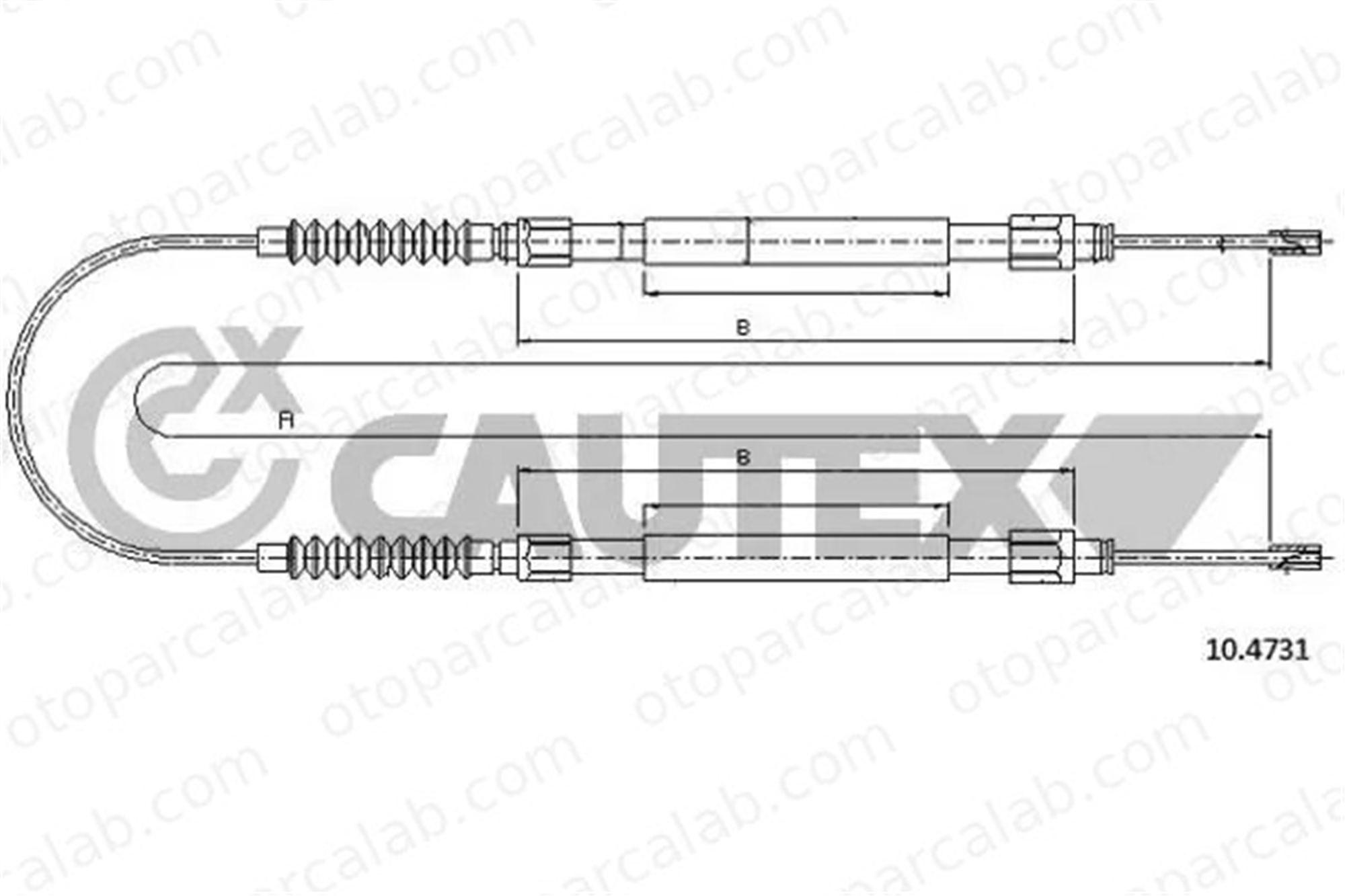 CAVO 1102 6240 El Fren Teli Arka Sağ veya Sol FIAT DUCATO Minibüs/Otobüs DUCATO Panelvan/Van 1330066080 4745V3