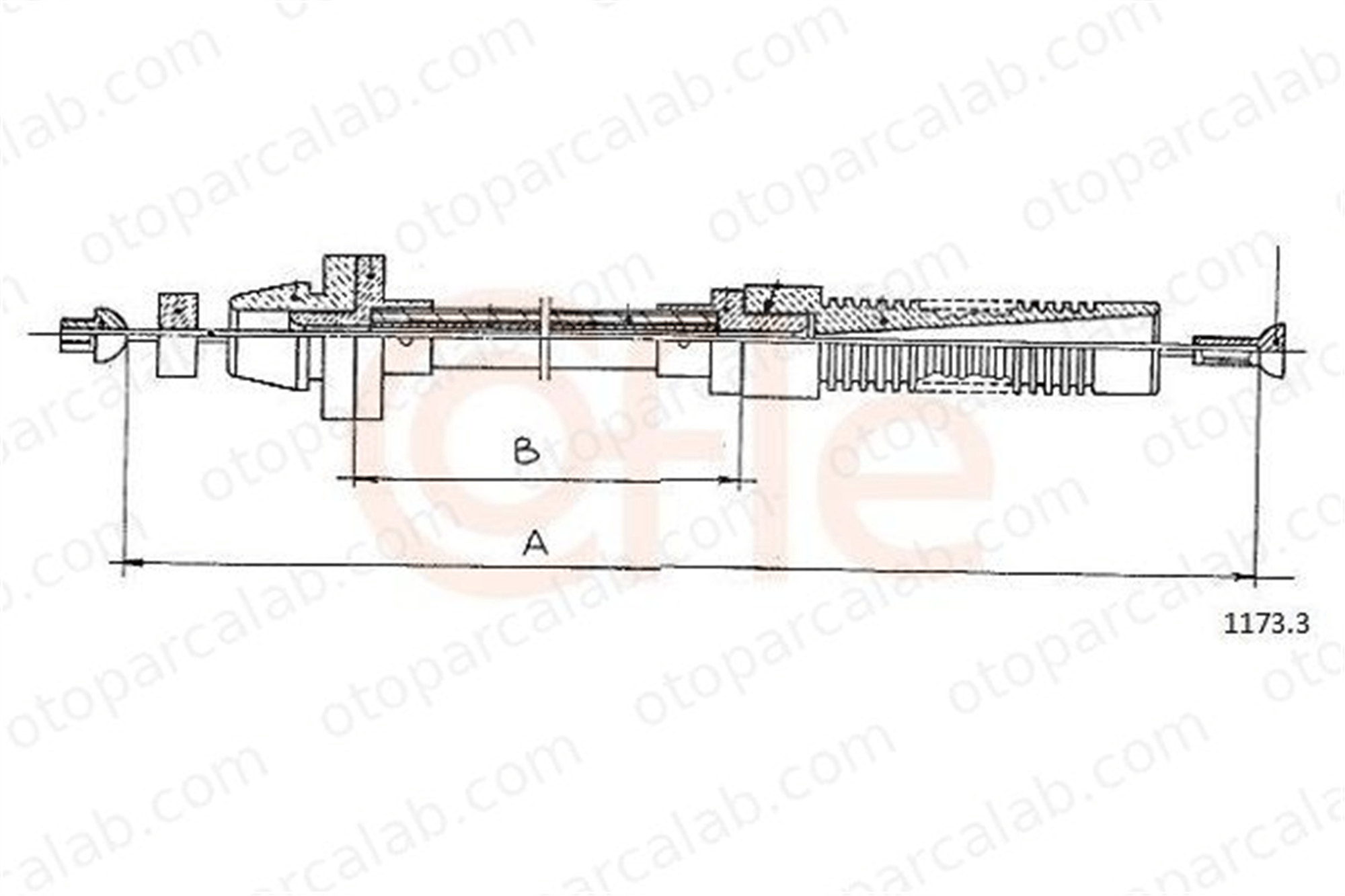 CAVO 1103 637 Gaz Teli CITROËN C25 Minibüs/Otobüs PEUGEOT J5 Minibüs/Otobüs 5929979 ZF5929979