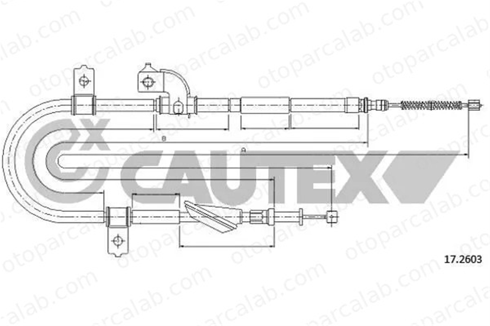 CAVO 4802 617 El Fren Teli Arka Sol SUBARU LEONE III Station wagon LEONE III 26051FA030