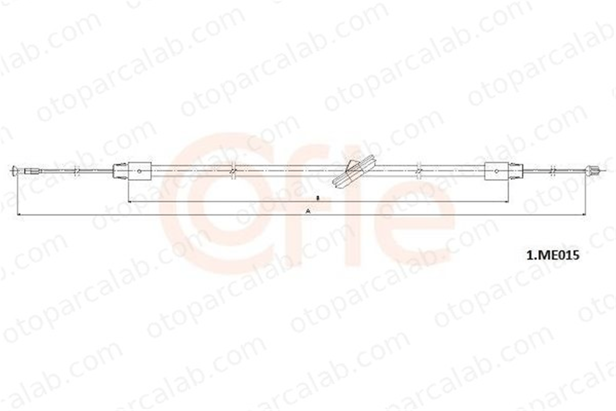 CAVO 5502 815 El Fren Teli Ön Sağ veya Sol MERCEDES-BENZ VITO / MIXTO Panelvan/Van VITO Minibüs/Otobüs 6394203385 A6394203385