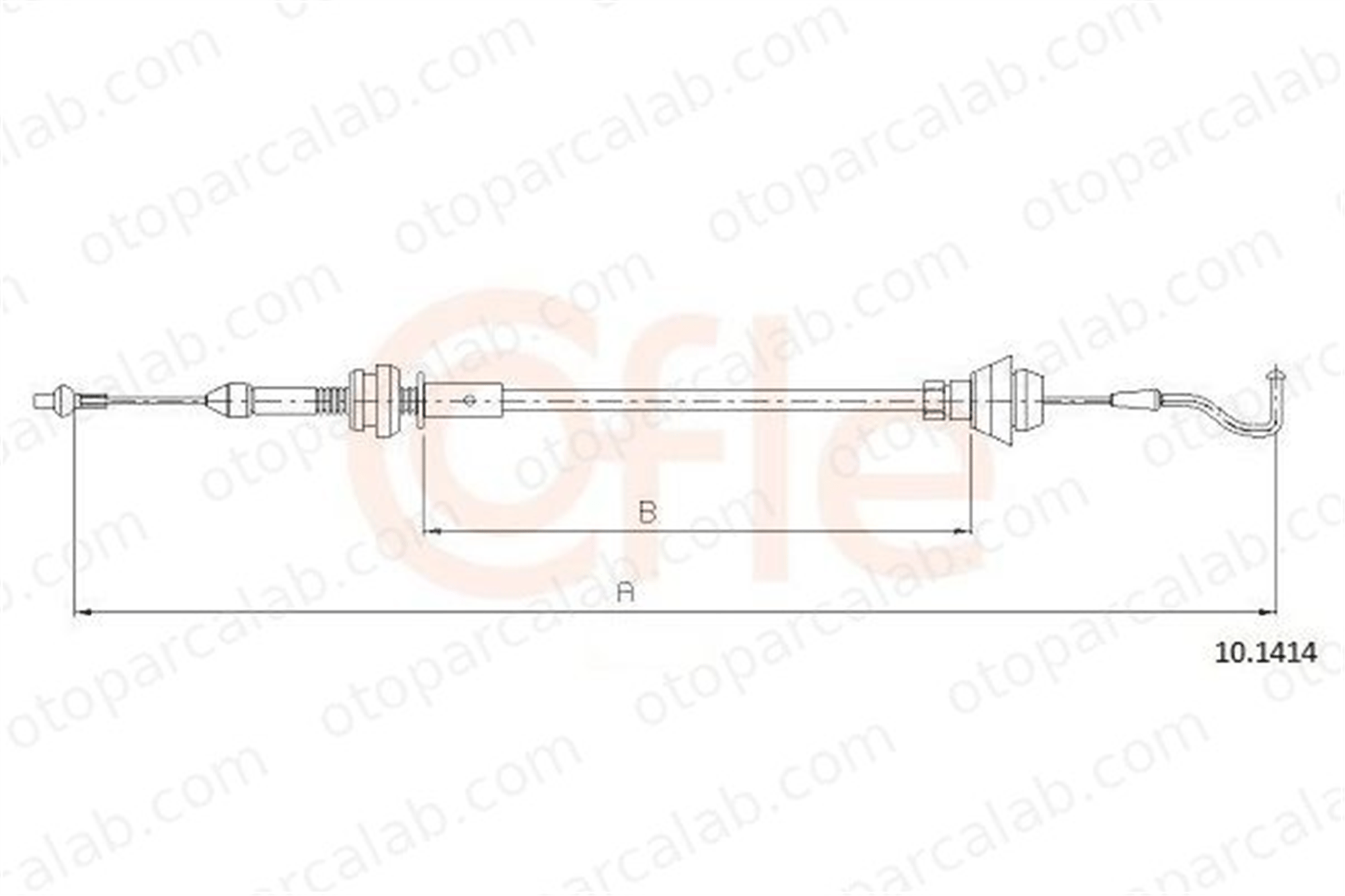 CAVO 6403 605 Gaz Teli SKODA FELICIA I Pick-up FELICIA II 6U0721555B