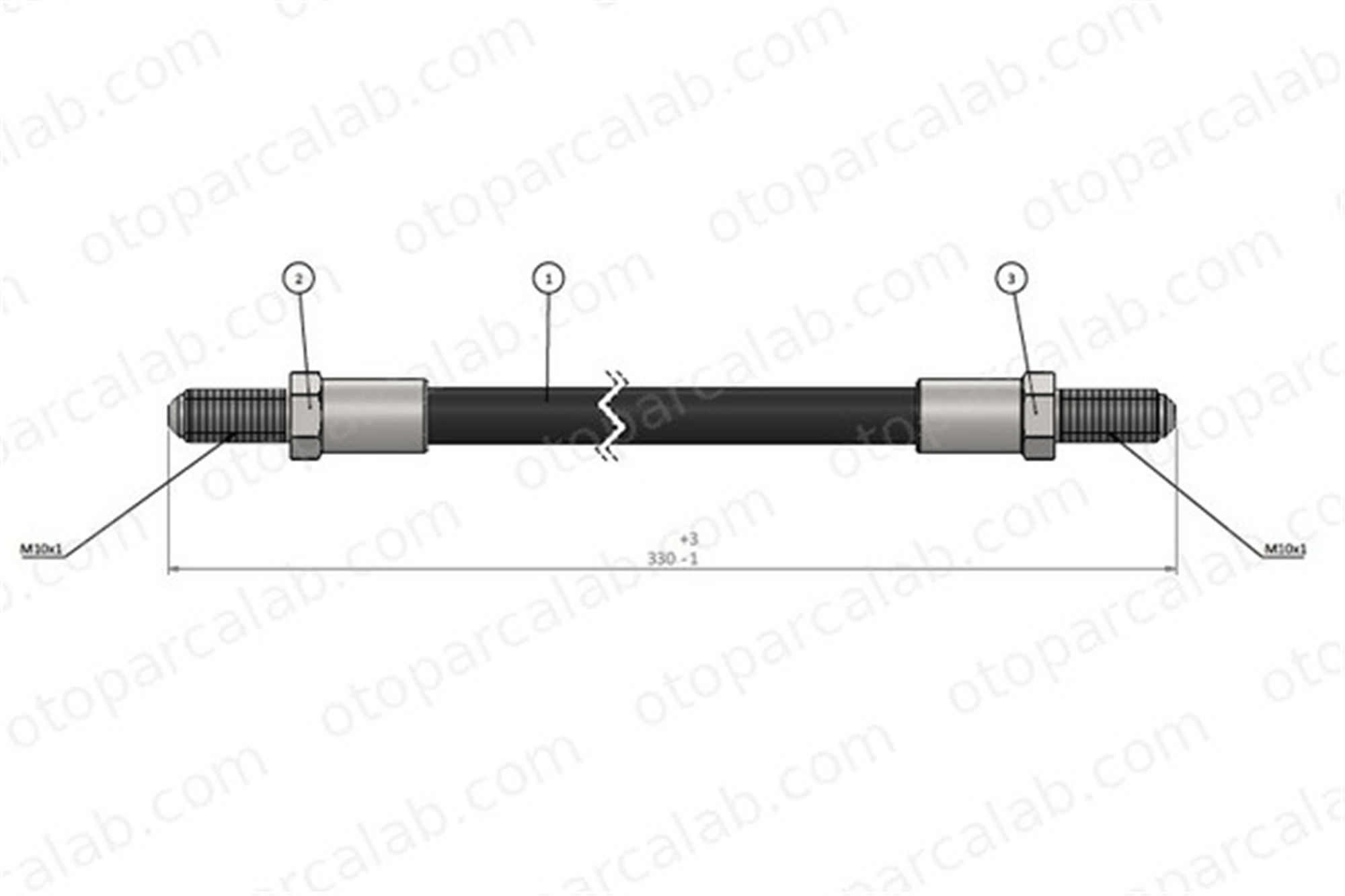CAVO C800 030A Fren Hortumu Arka Sağ veya Sol FORD GRANADA Turnier ESCORT II 1505870 1553661