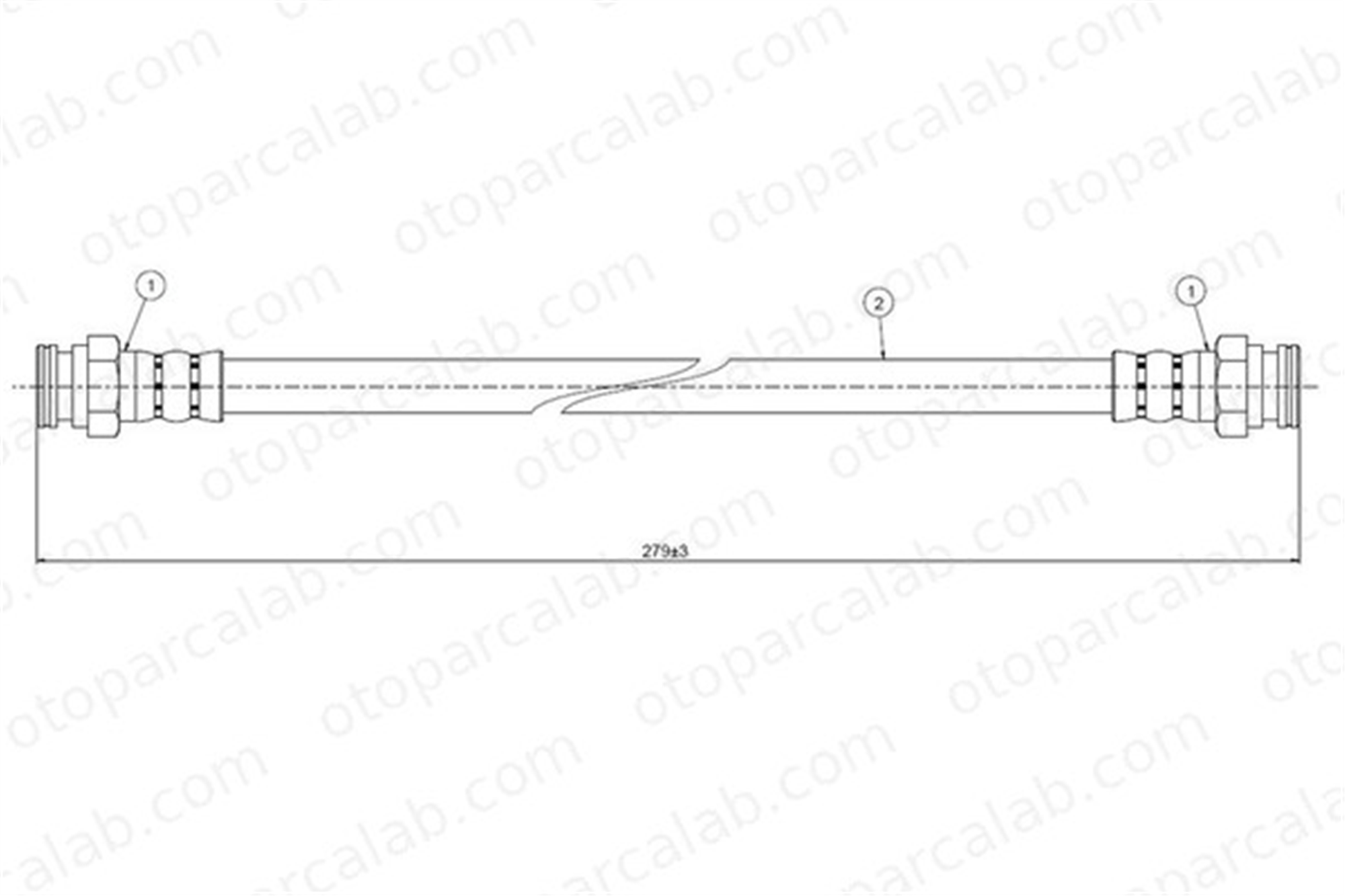 CAVO C800 031A Fren Hortumu Arka Sağ veya Sol FORD CAPRI III CAPRI II 6042630 1613347