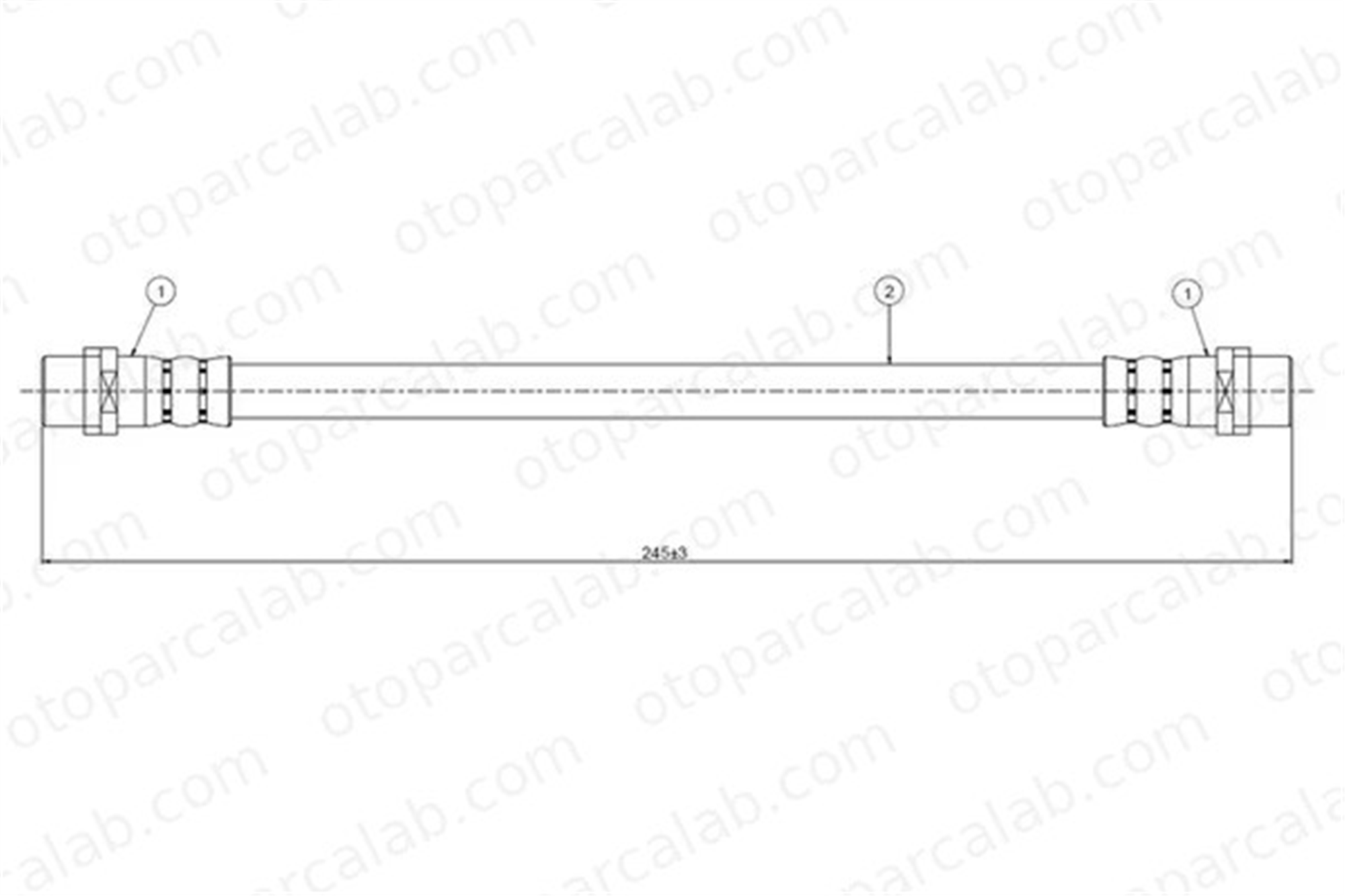 CAVO C800 064A Fren Hortumu Arka Sağ veya Sol OPEL ASTRA G Station wagon ASTRA G Sedan 5562078 90498330
