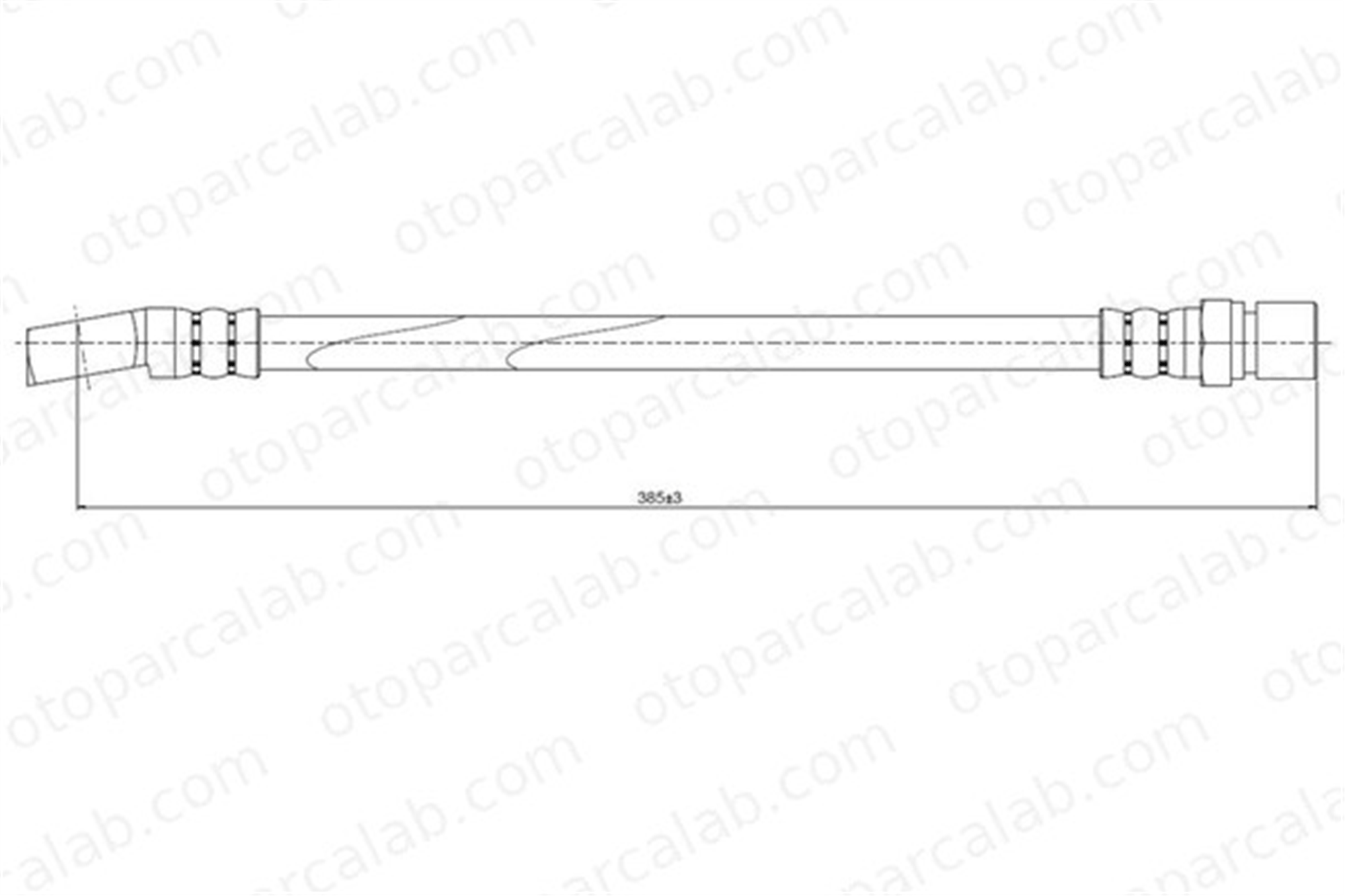 CAVO C800 065A Fren Hortumu Ön Sağ veya Sol OPEL KADETT D KADETT D Station wagon 562320 90090773