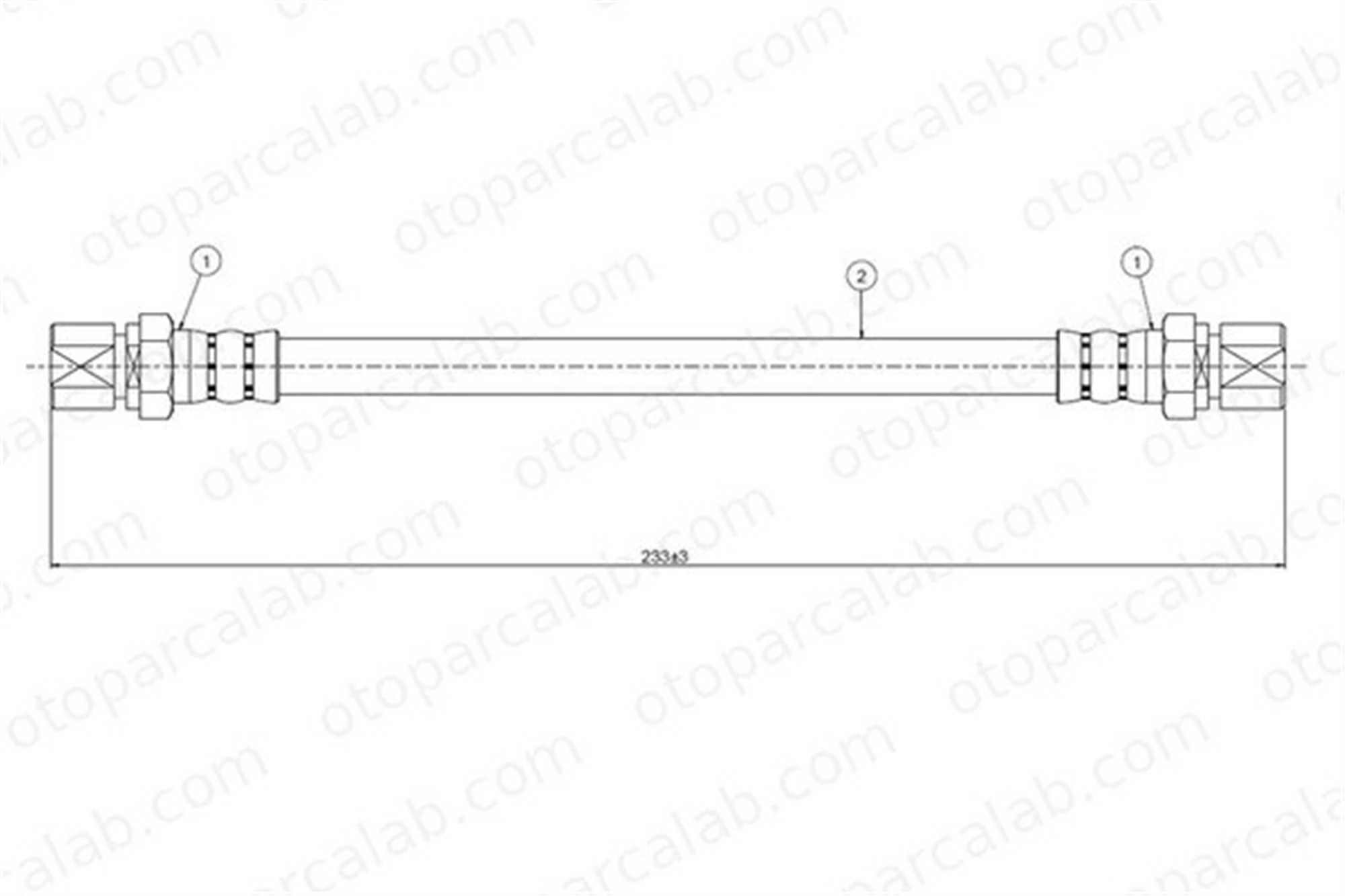 CAVO C800 066A Fren Hortumu Arka Sağ veya Sol OPEL KADETT E Hatchback KADETT E Station wagon 562321 562331