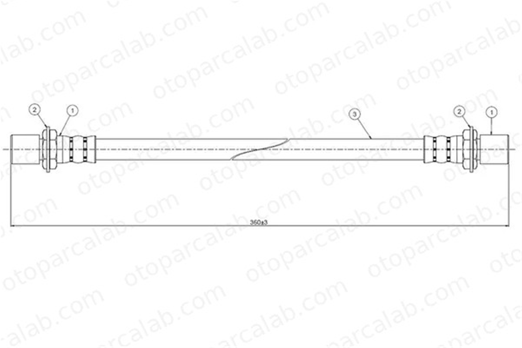 CAVO C800 091A Fren Hortumu Ön Sağ veya Sol TOYOTA CARINA II CARINA III Station wagon 9094702122 9094702128