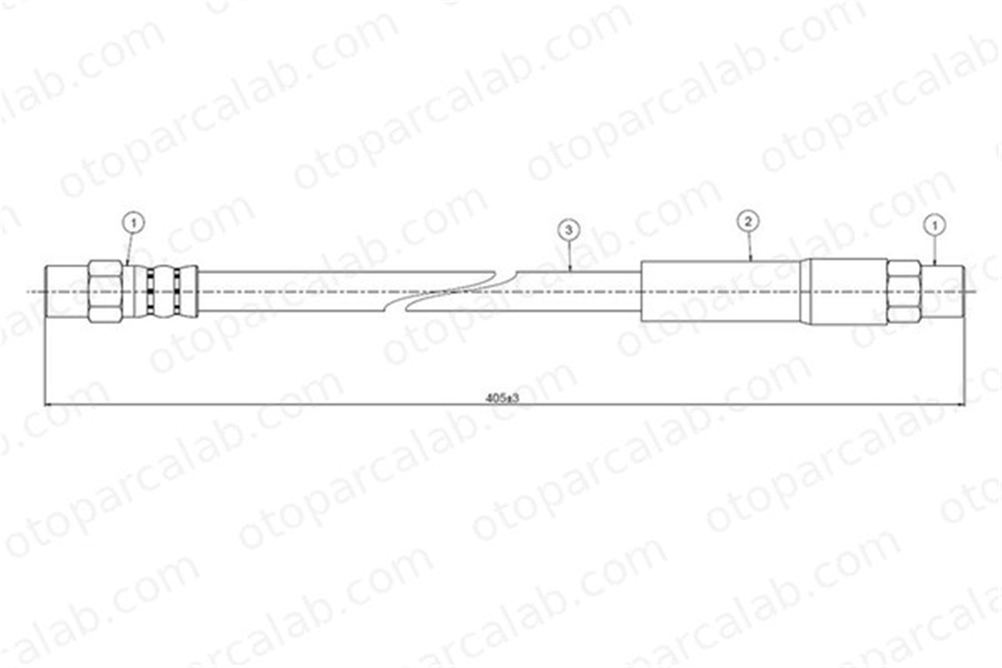 CAVO C800 102A Fren Hortumu Ön Sağ veya Sol VW TRANSPORTER T3 Minibüs/Otobüs TRANSPORTER T3 Panelvan/Van 251611775 251611775A