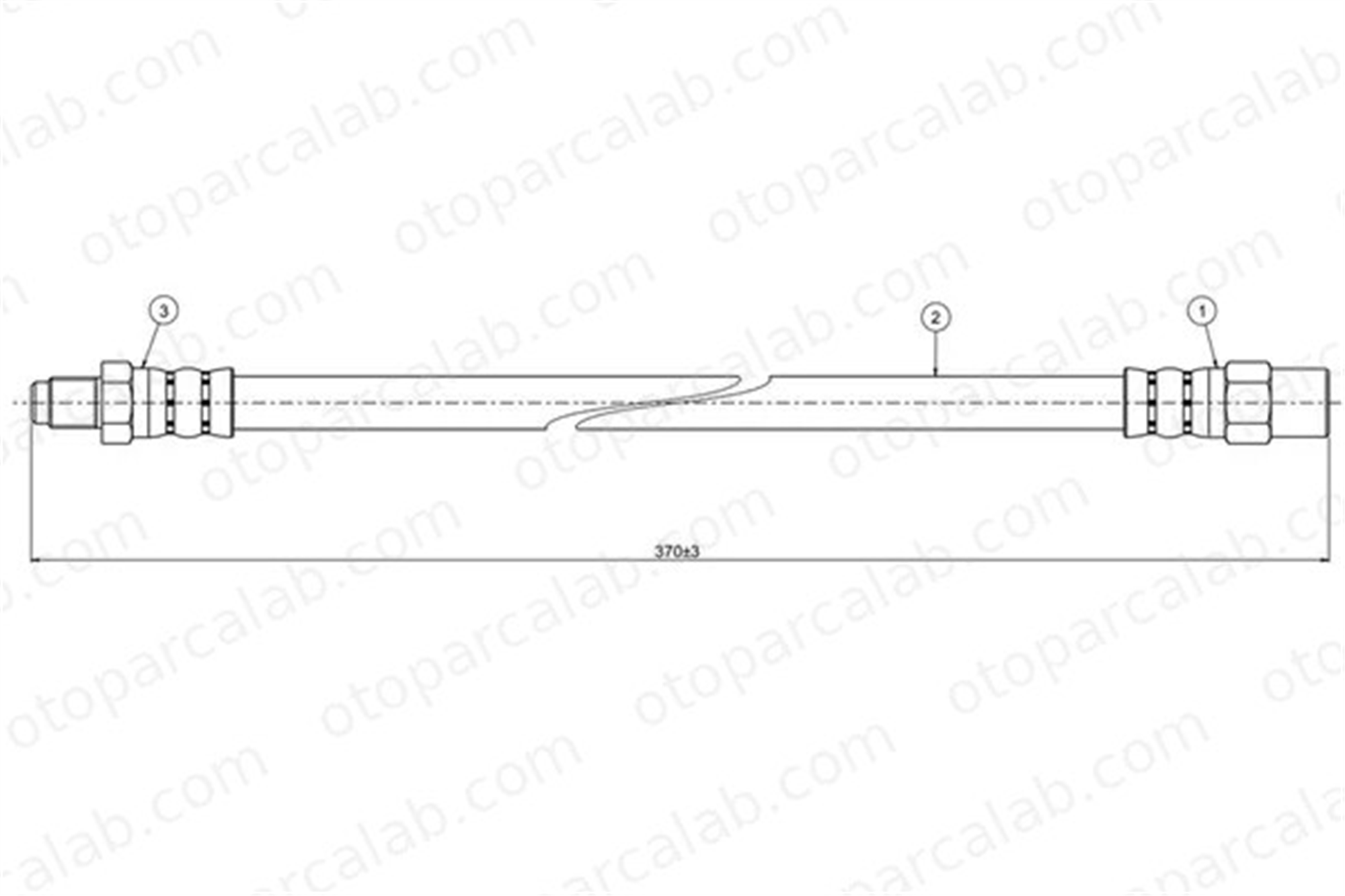 CAVO C800 112A Fren Hortumu Ön Sağ veya Sol MERCEDES-BENZ 124 Sedan 124 T-Model A1294280035 1234280635