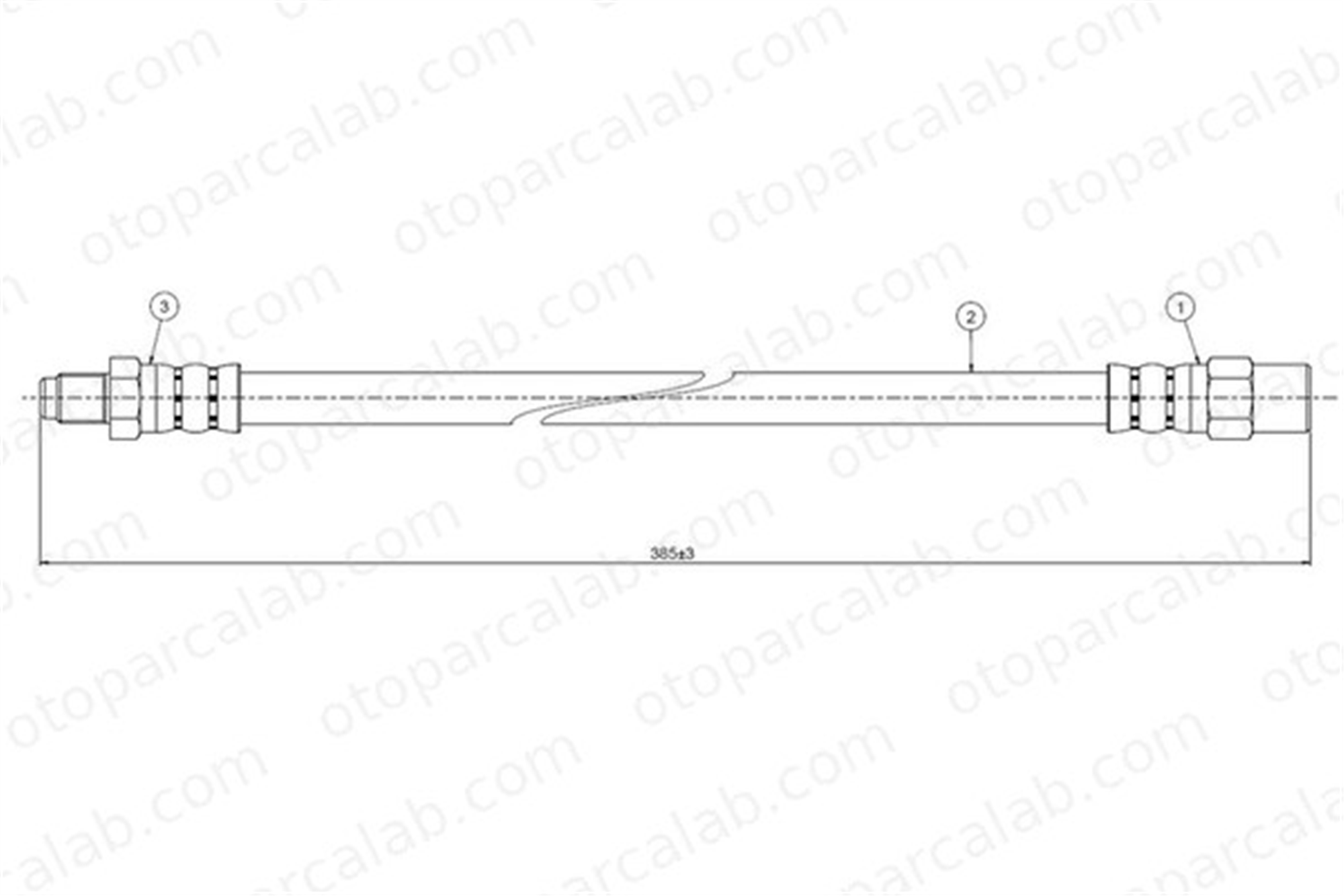 CAVO C800 112C Fren Hortumu Ön Sağ veya Sol MERCEDES-BENZ 123 Sedan 123 T-Model A1234280235 1234280235