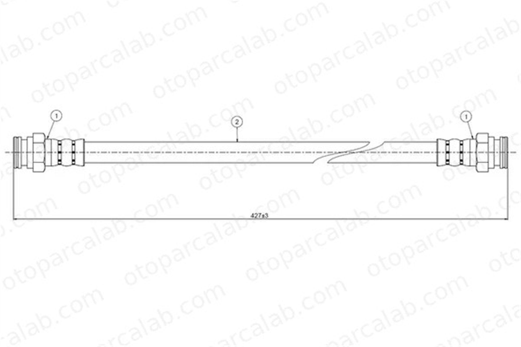 CAVO C800 138A Fren Hortumu Arka Sağ veya Sol SEAT INCA VW CADDY II Kasa/büyük limuzin 6K9611776