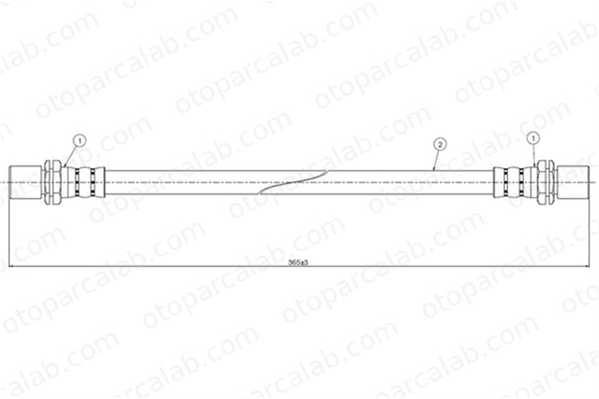 CAVO C800 158A Fren Hortumu Ön Sağ veya Sol TOYOTA CARINA II CARINA III Station wagon 9695033656 9093101026