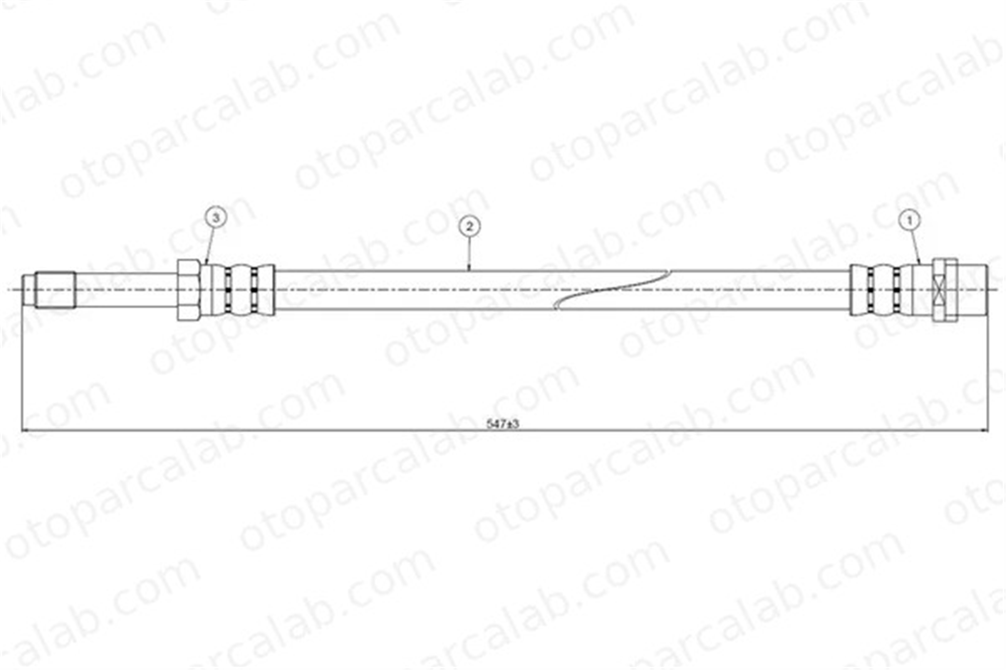 CAVO C800 185B Fren Hortumu Ön Sağ veya Sol MERCEDES-BENZ SPRINTER 3-t Platform şasi SPRINTER 3,5-t Panelvan/Van A9014280535 9014280535