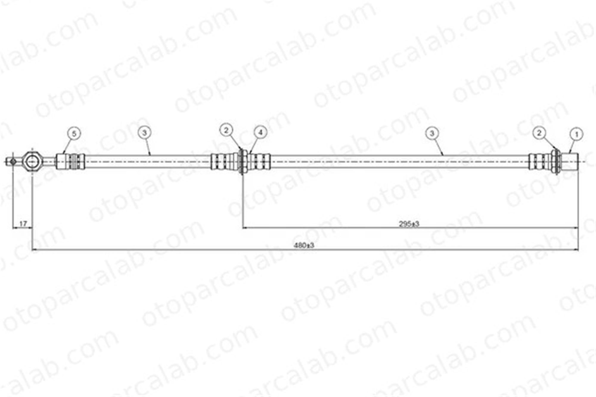 CAVO C800 207A Fren Hortumu Ön Sağ veya Sol TOYOTA COROLLA COROLLA Liftback 9094702454 9094702455