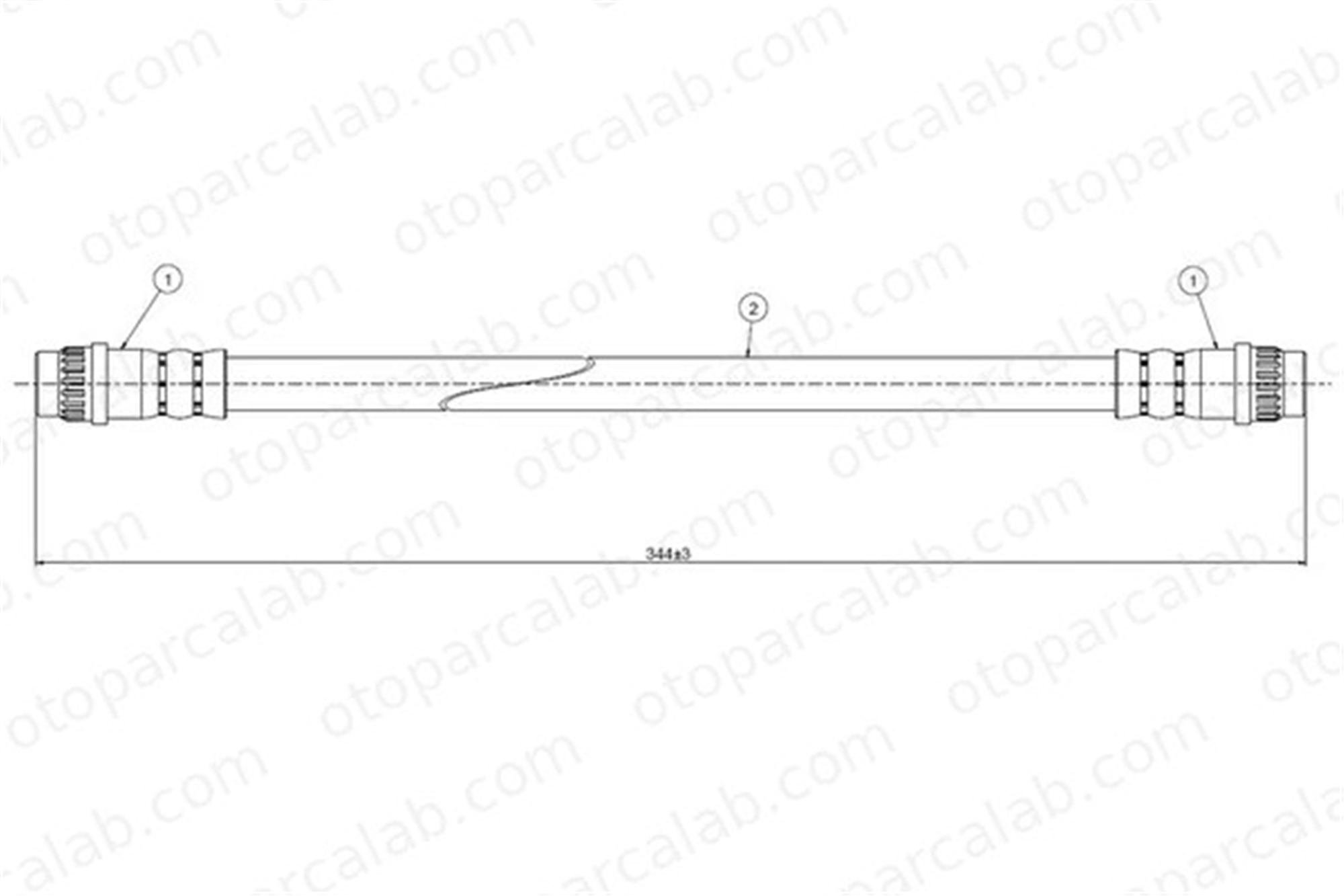 CAVO C800 258A Fren Hortumu Arka Sağ veya Sol RENAULT 21 Sedan SUPER 5 7704003765 8427528