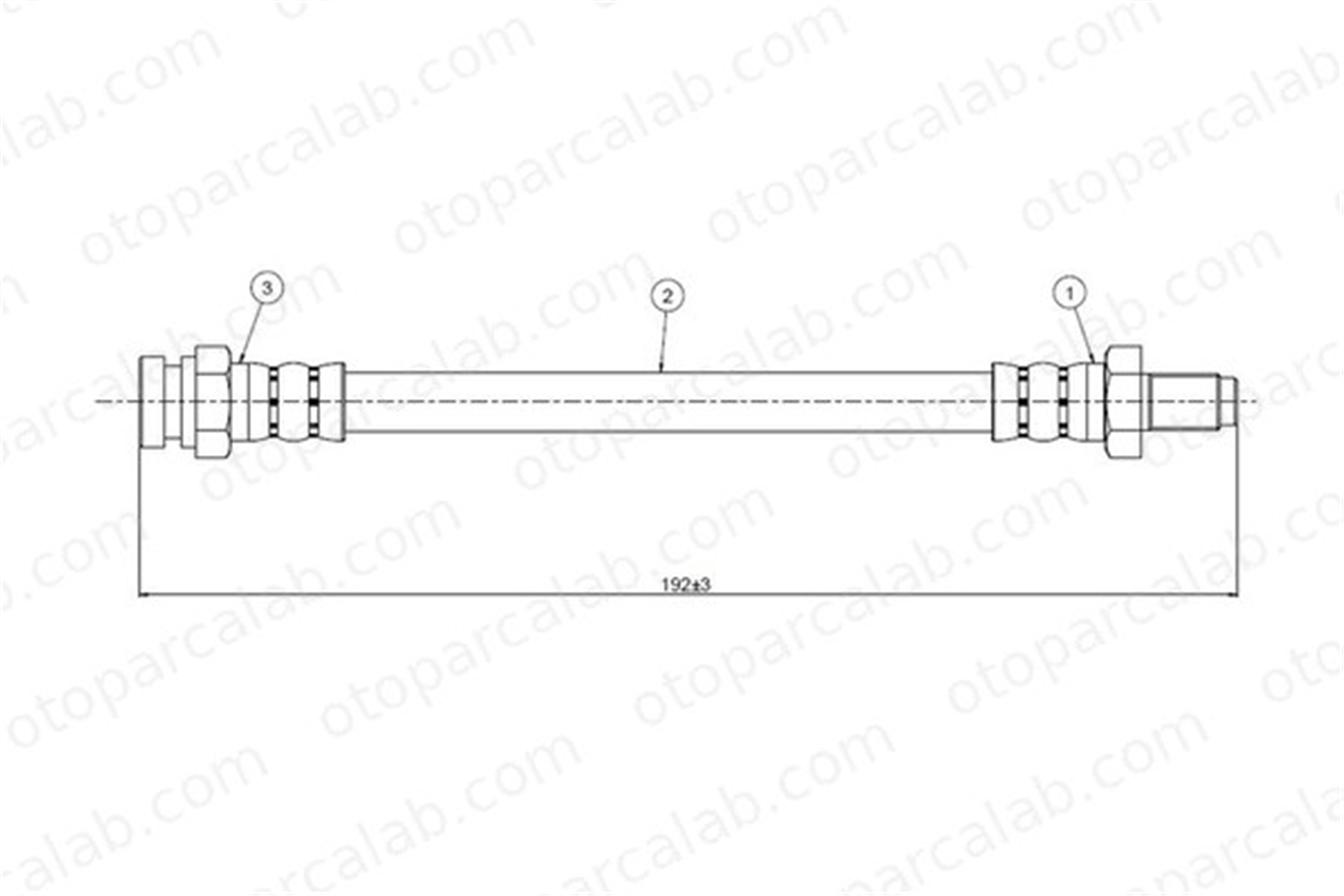 CAVO C800 271A Fren Hortumu Arka Sağ veya Sol SAAB 900 I Combi Coupe 9101650