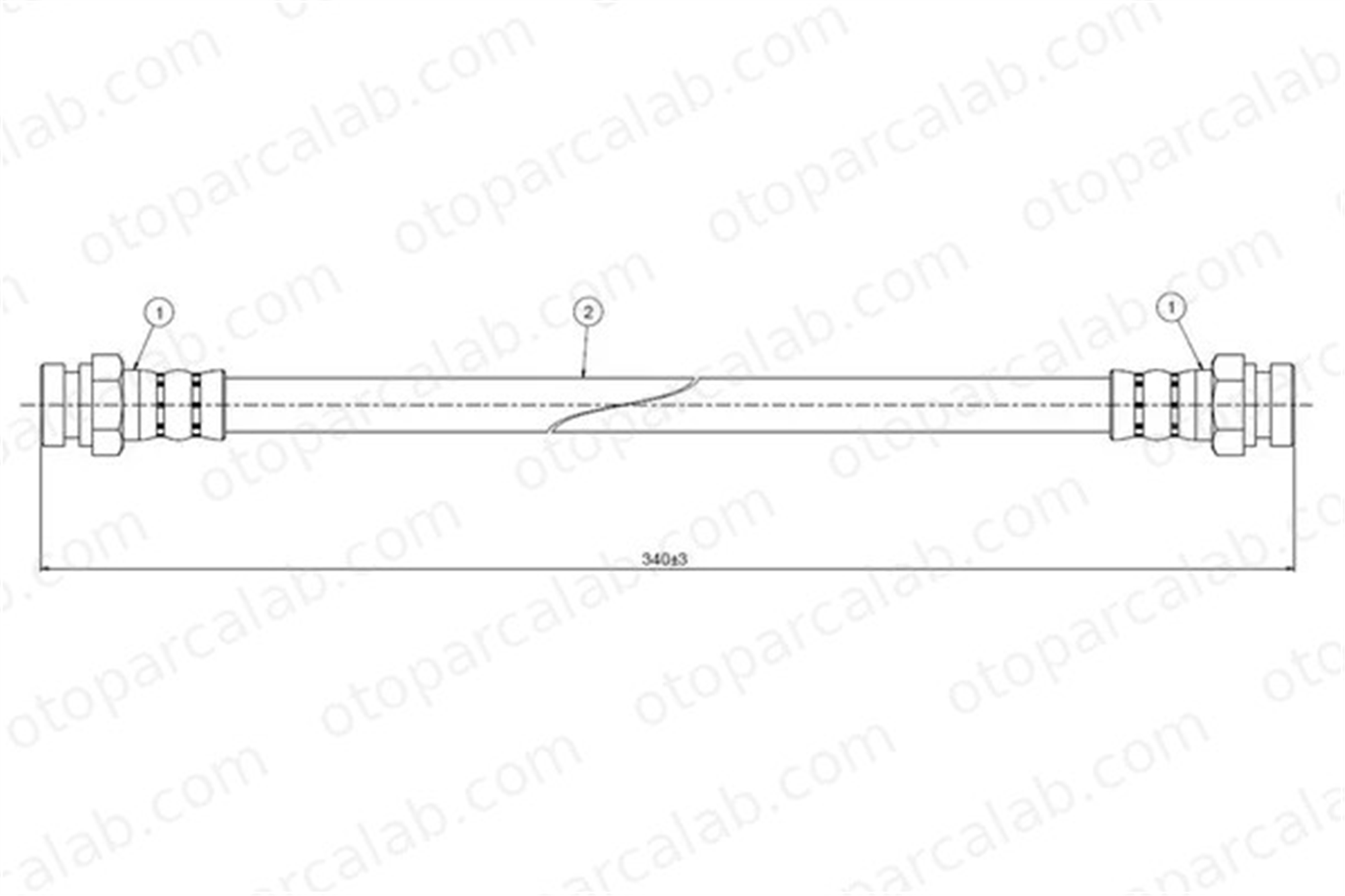 CAVO C800 293A Fren Hortumu Arka Sağ veya Sol HYUNDAI H100 Panelvan/Van H100 Minibüs/Otobüs MB004450 5873711100