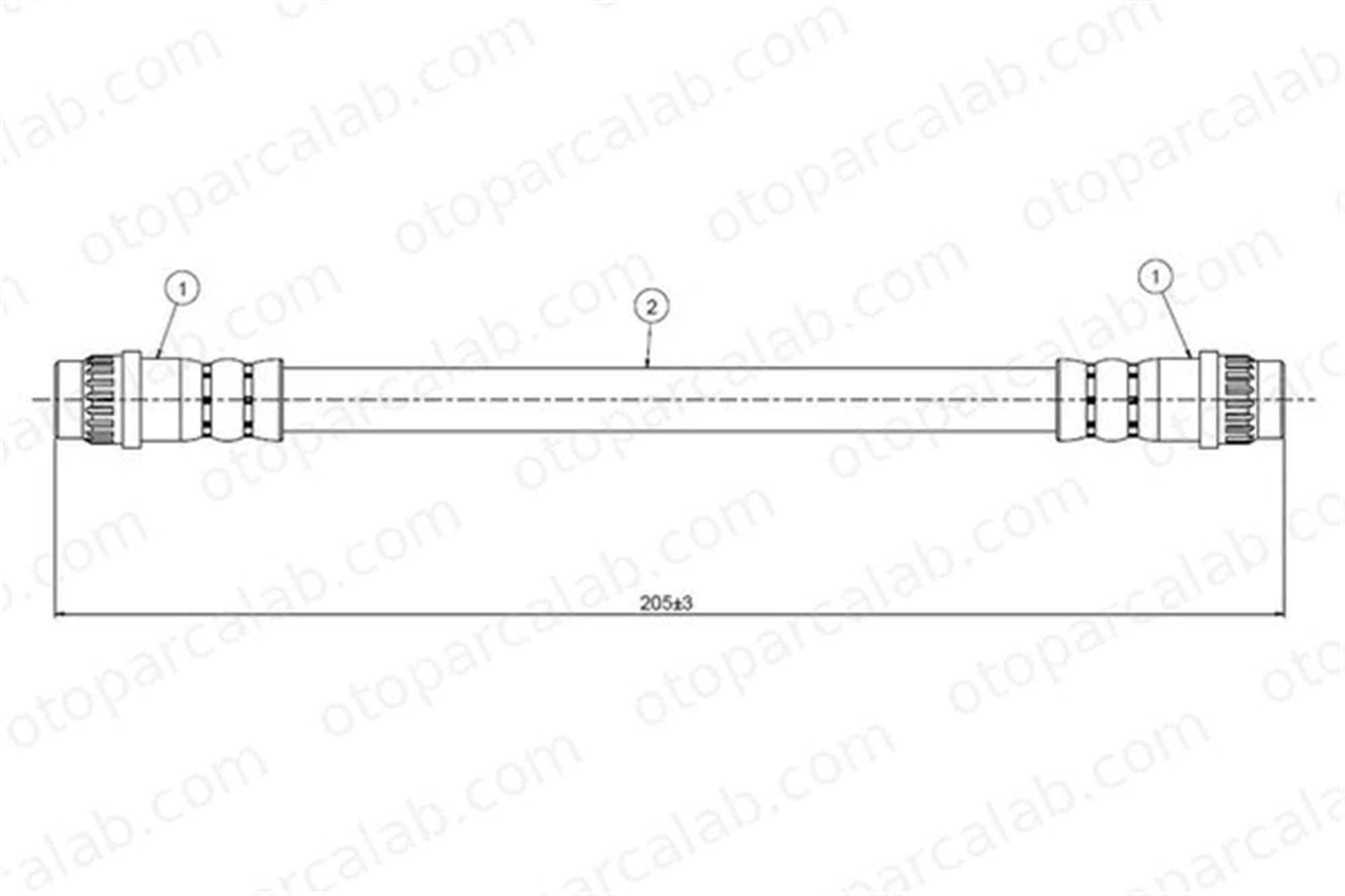 CAVO C800 317B Fren Hortumu Arka Sağ veya Sol PEUGEOT 405 I RENAULT ESPACE III 8200597218 480640
