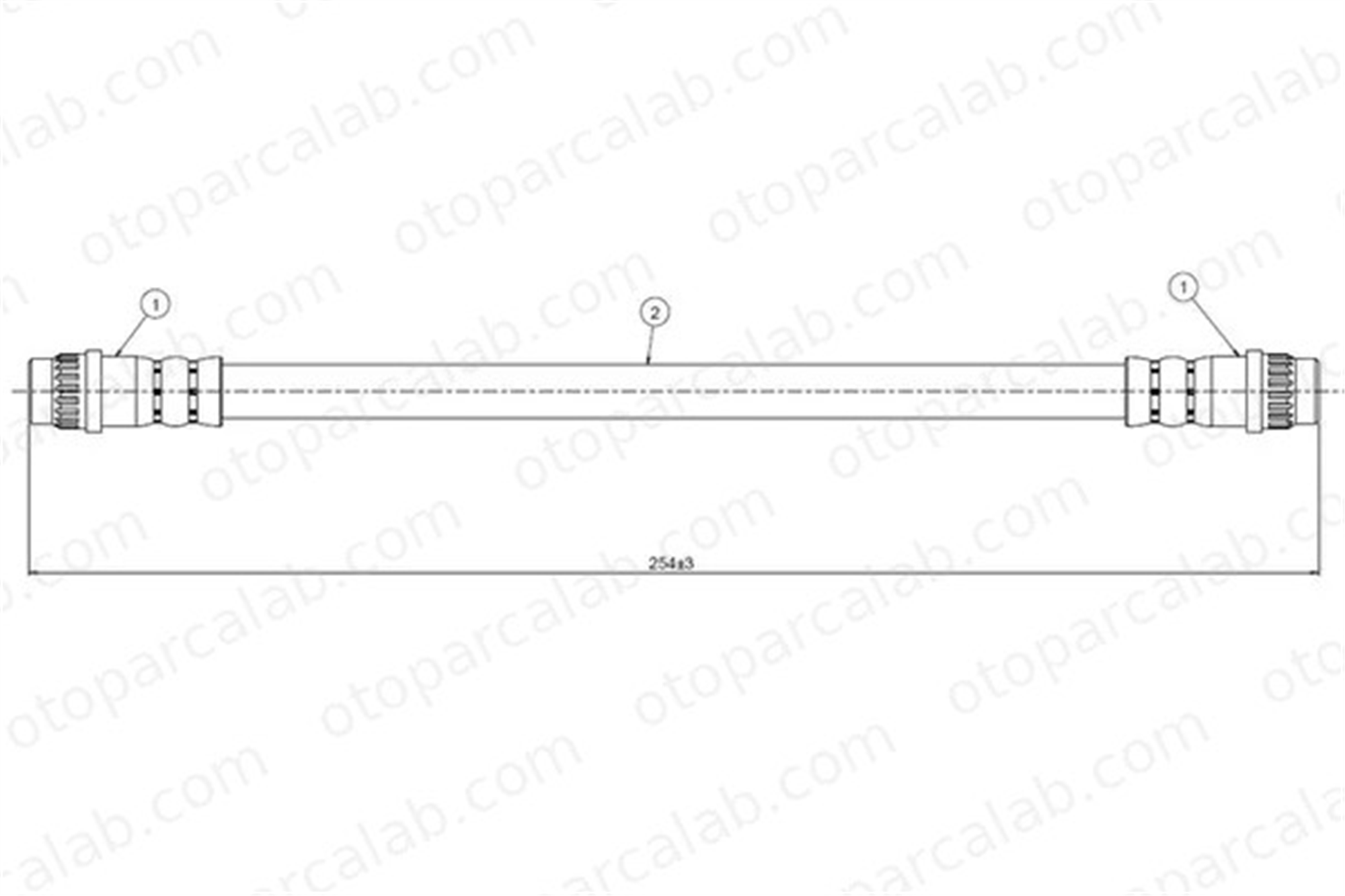 CAVO C800 318A Fren Hortumu Arka Sağ veya Sol RENAULT 21 Sedan 21 Station wagon 7700804813 7704001951