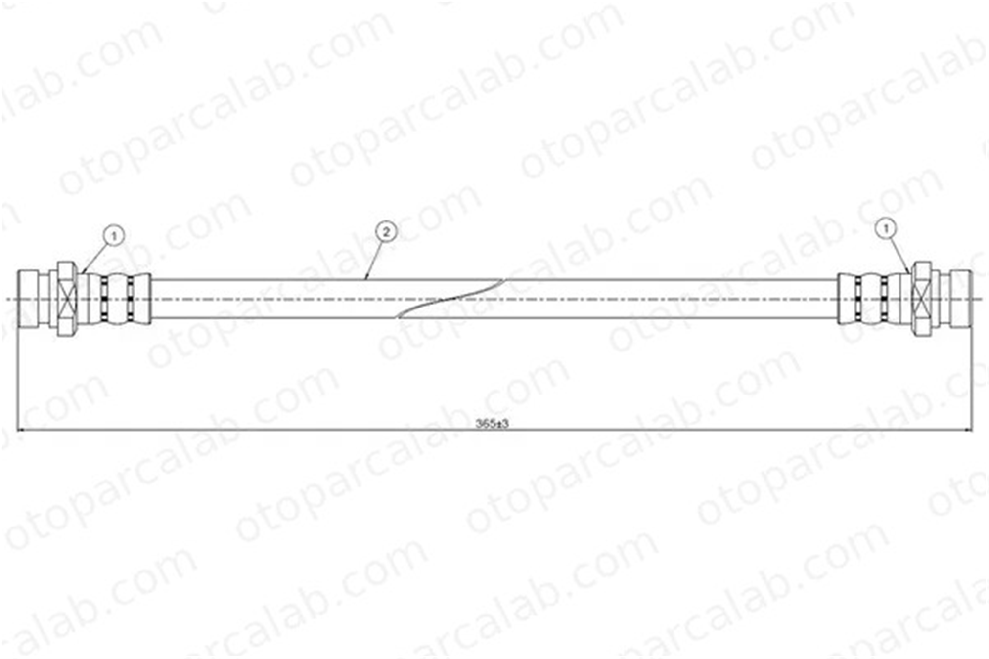 CAVO C800 335A Fren Hortumu Arka Sağ veya Sol MITSUBISHI PAJERO I Canvas Top HYUNDAI GALLOPER I MB699985 MB238165