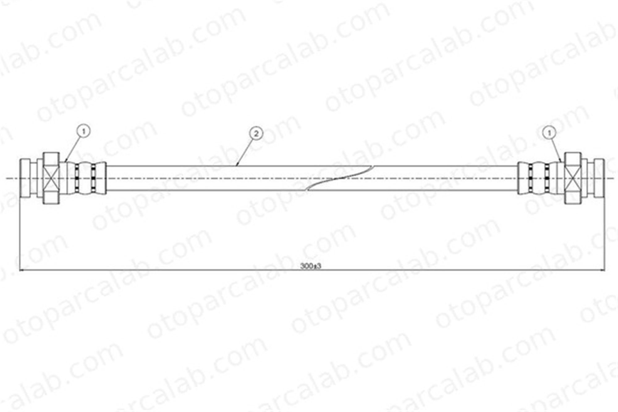 CAVO C800 342A Fren Hortumu Arka Sağ veya Sol SUZUKI VITARA VITARA Cabrio 5156083031