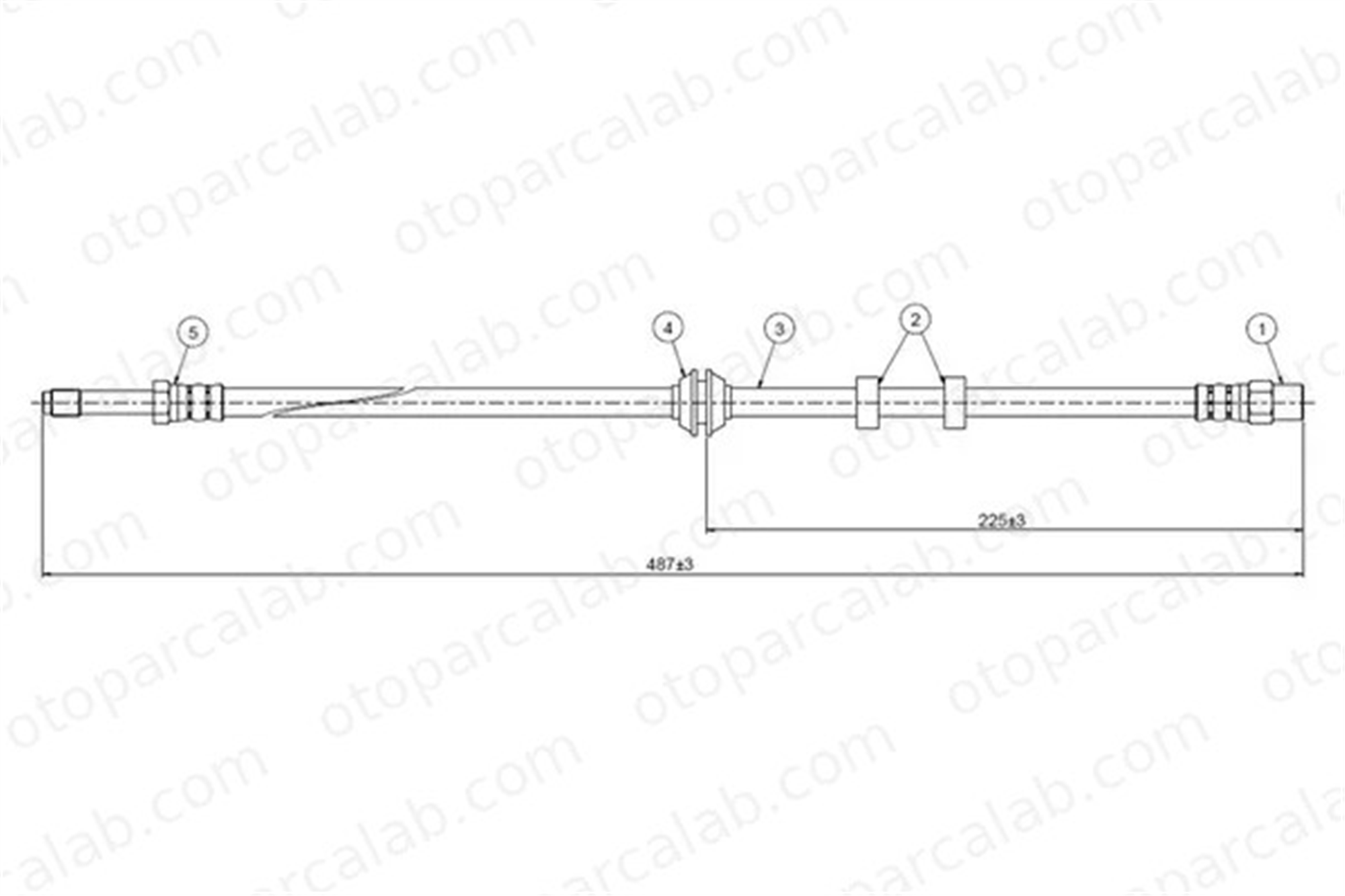 CAVO C800 429A Fren Hortumu Ön Sağ veya Sol VW POLO SEAT IBIZA II 6K0611701 1H0611701