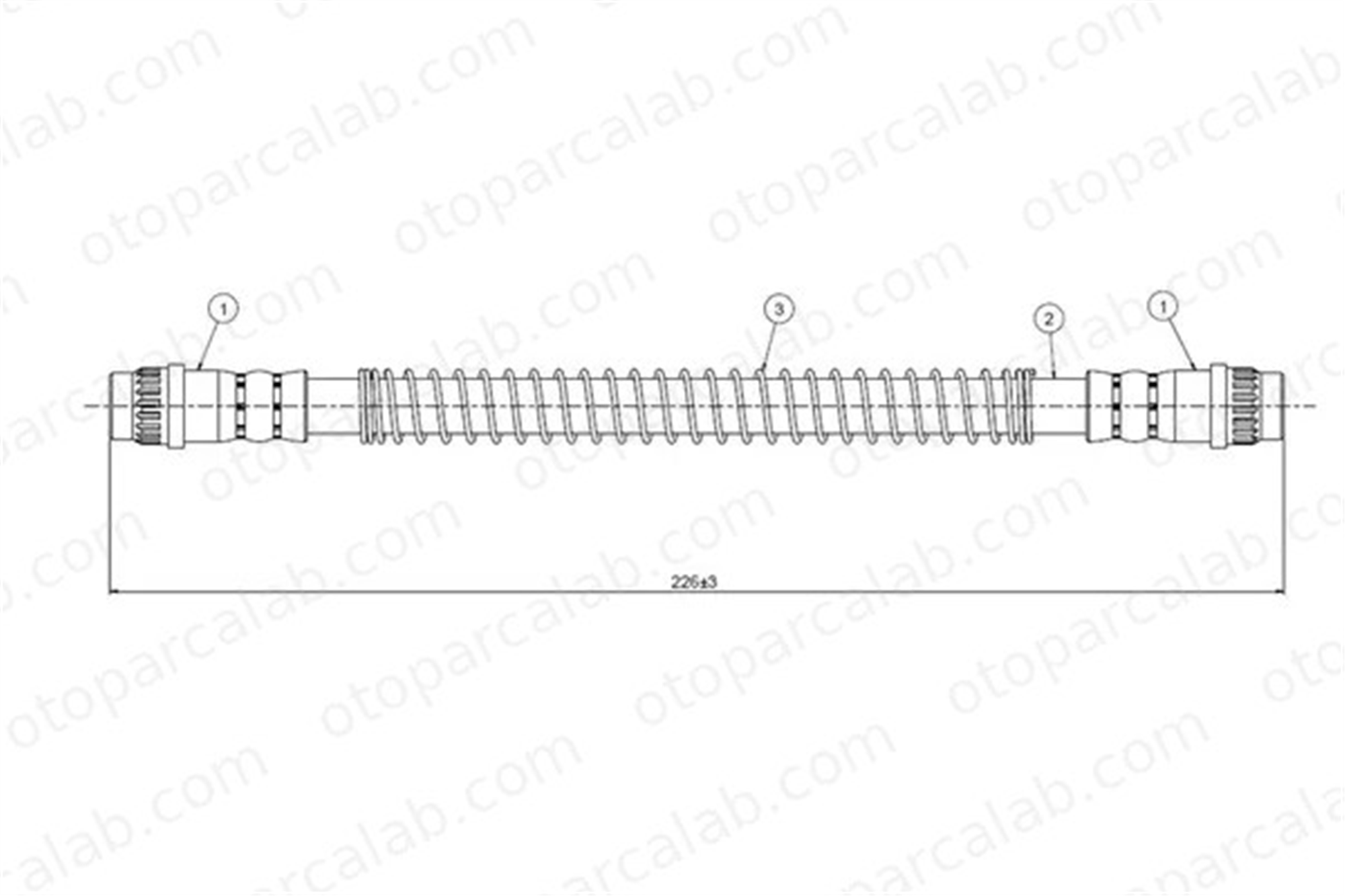 CAVO C800 431A Fren Hortumu Arka Sağ veya Sol CITROËN SAXO PEUGEOT 106 II 480661 480657