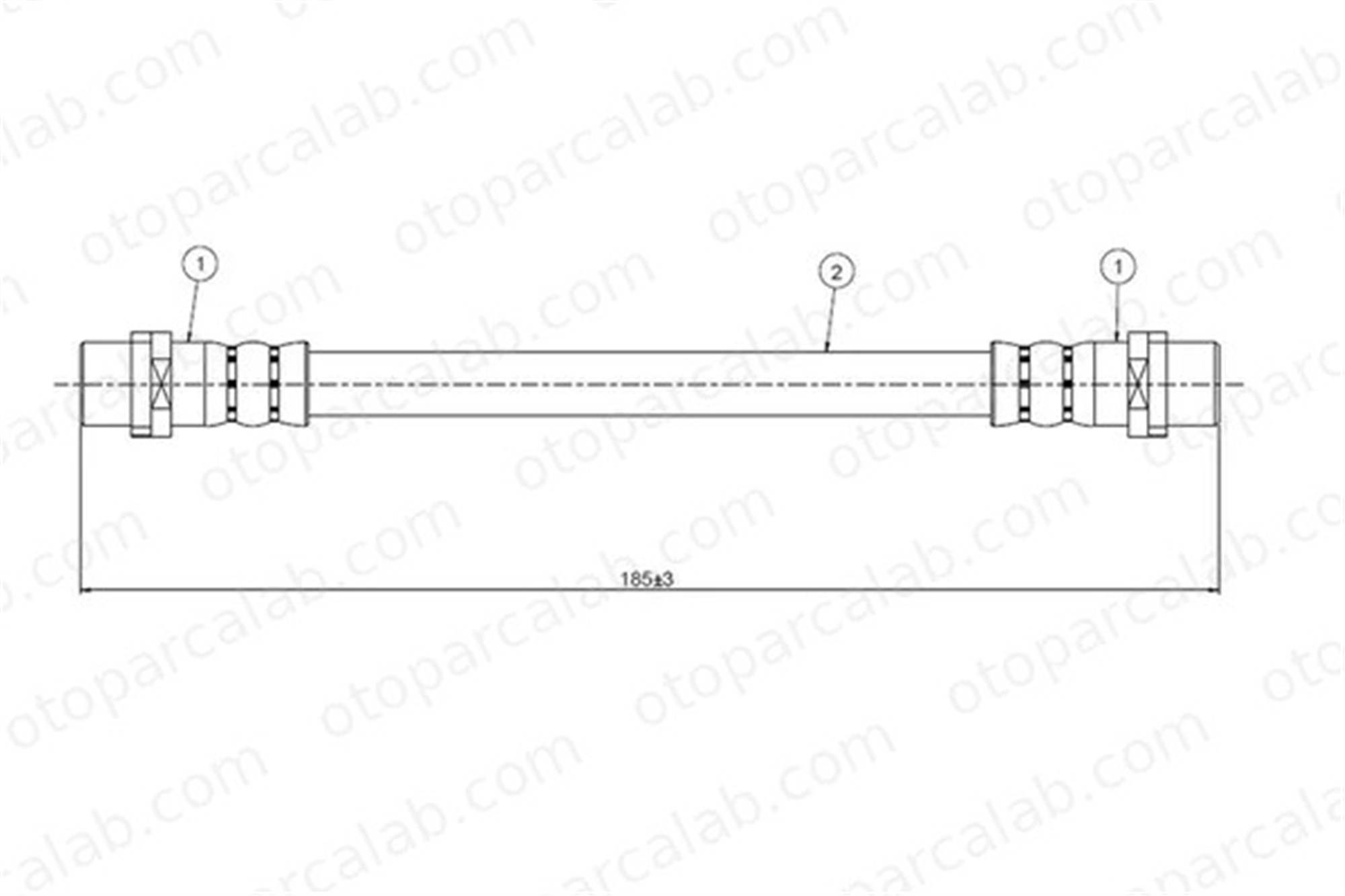 CAVO C800 434A Fren Hortumu Arka Sağ veya Sol AUDI A4 B5 A4 B5 Avant 8A0611775A