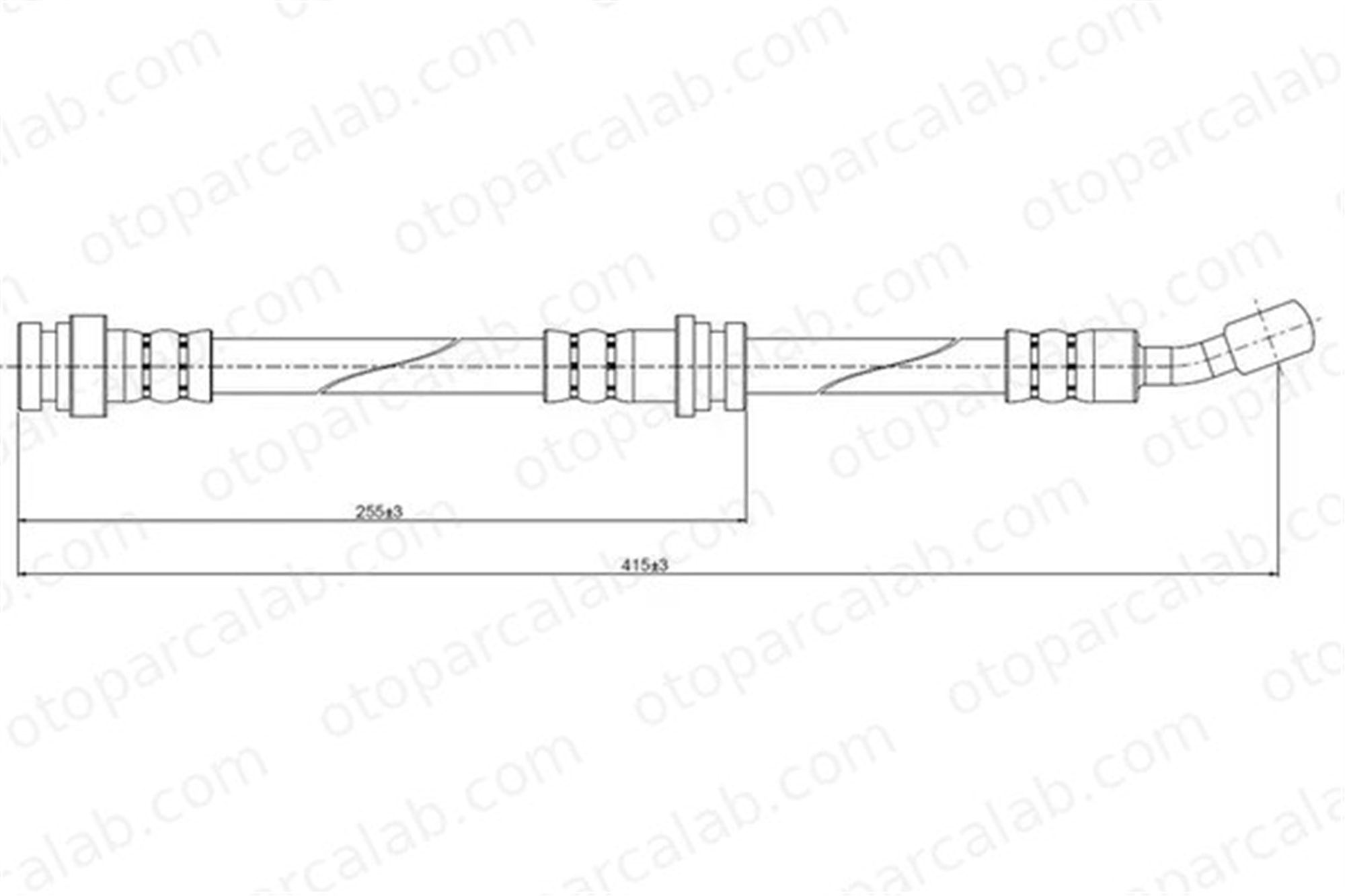 CAVO C800 440A Fren Hortumu Ön Sağ veya Sol SUZUKI BALENO BALENO Hatchback 5158060G00