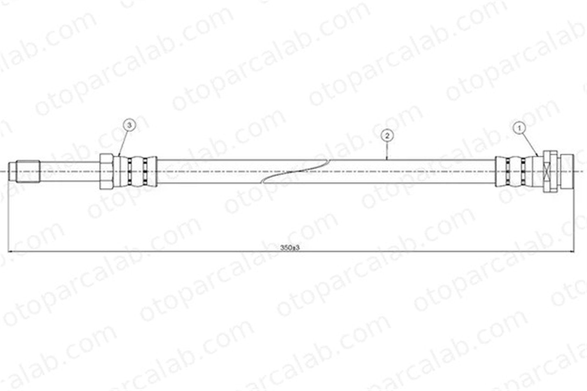 CAVO C800 443A Fren Hortumu Arka Sağ veya Sol FORD MONDEO I Turnier MONDEO II Turnier 6758587