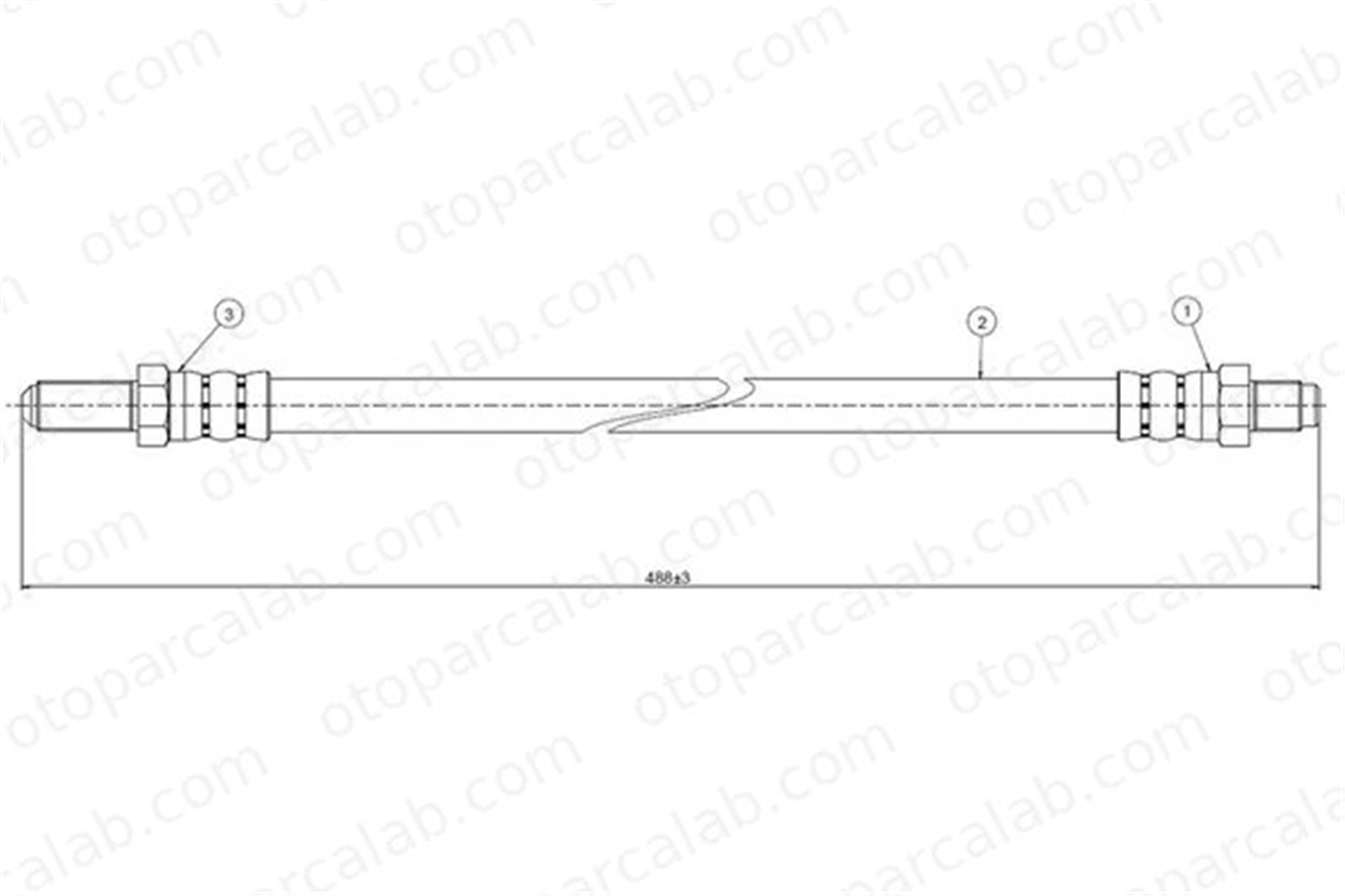 CAVO C800 444A Fren Hortumu Arka Sağ veya Sol FORD ESCORT V ORION III 6828211