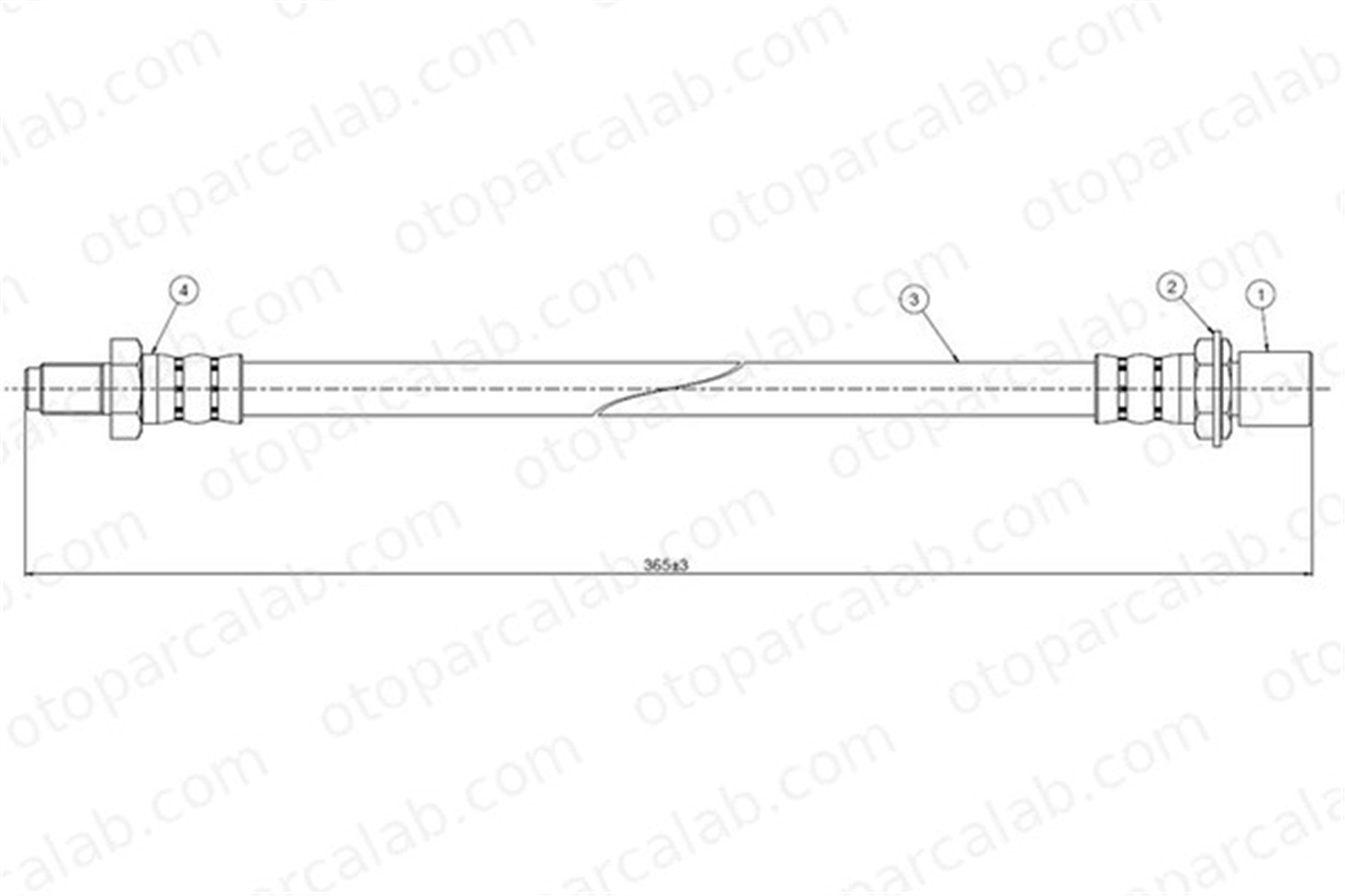 CAVO C800 489A Fren Hortumu Arka Sağ veya Sol TOYOTA 4 RUNNER I 4 RUNNER II 94702600