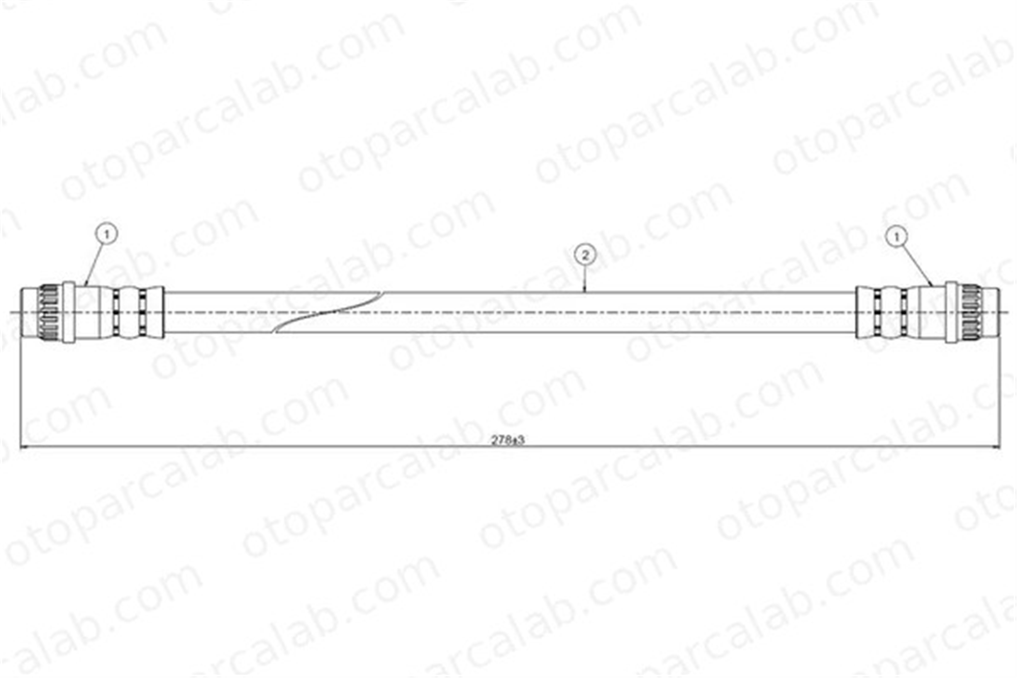 CAVO C800 499A Fren Hortumu Arka Sağ veya Sol CITROËN JUMPER Panelvan/Van FIAT ULYSSE 480667 1472157080