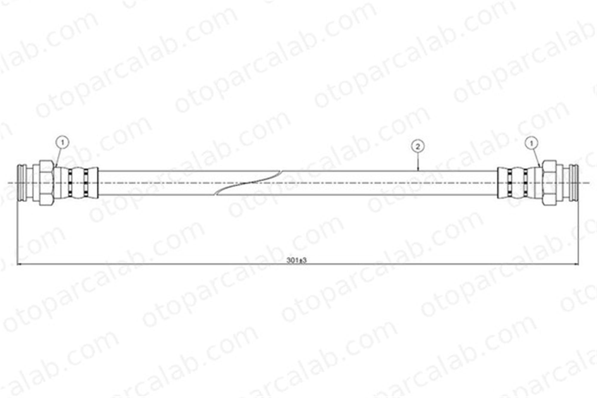 CAVO C800 529B Fren Hortumu Arka Sağ veya Sol PEUGEOT 406 Break 406 480678