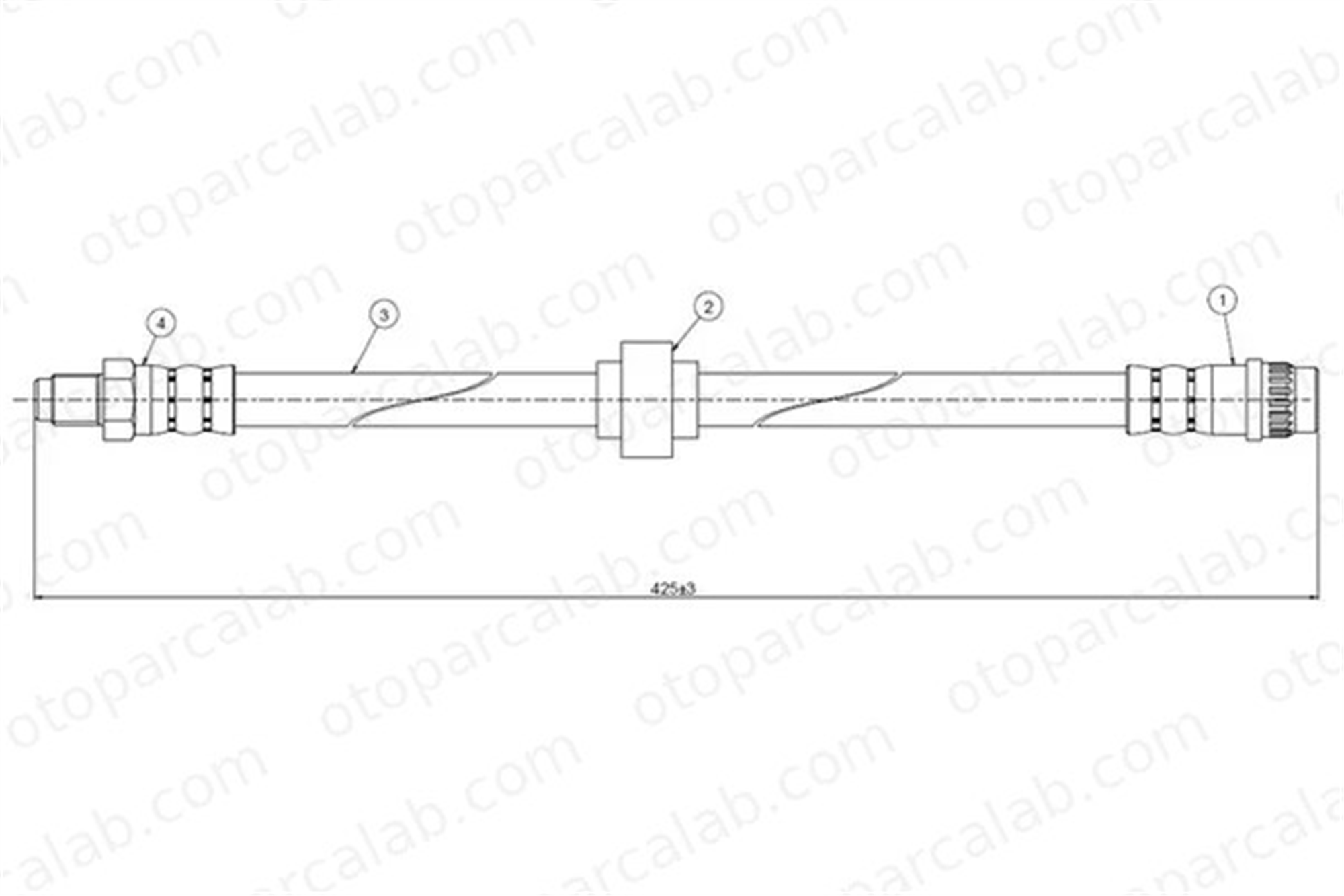 CAVO C800 533A Fren Hortumu Ön Sağ veya Sol RENAULT MEGANE I MEGANE I Classic 7700840390 8671016857